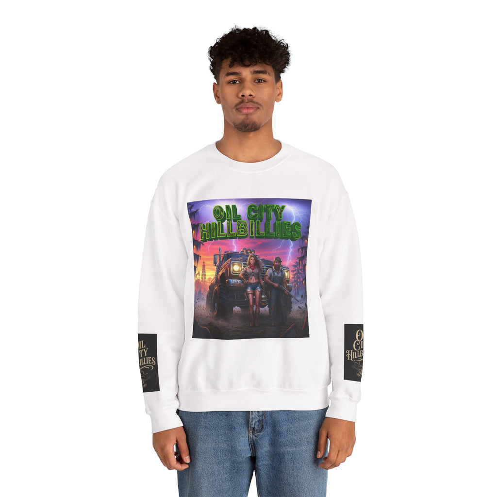 Oil City Hillbillies Sweatshirt, Unisex Crewneck, Vintage Style, Cozy Gift, Casual Wear, Festival Apparel, Retro Fashion