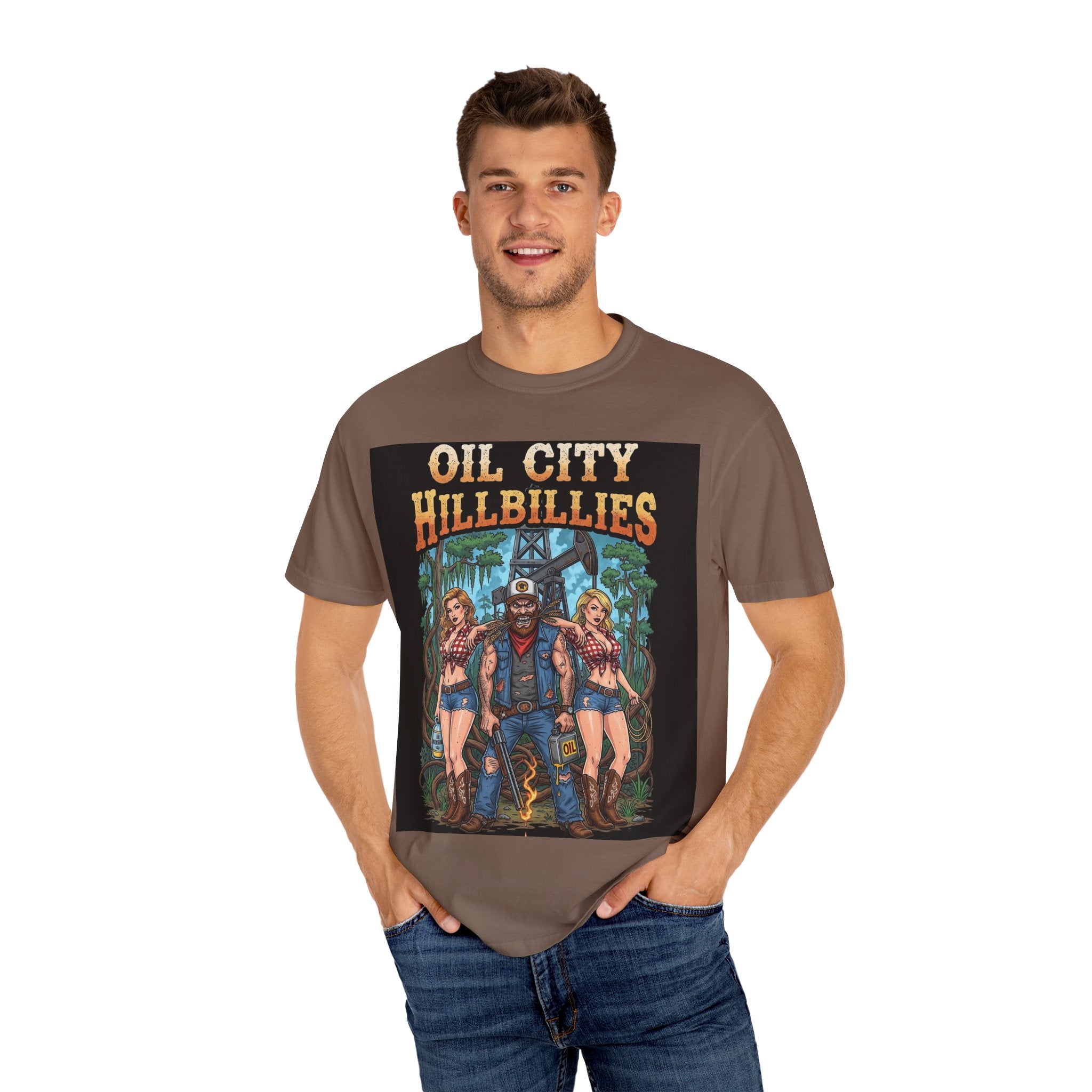 Vintage Graphic Tee – Oil City Hillbillies Shirt, Unisex T-Shirt, Casual Wear, Festival Outfit, Southern Pride Apparel