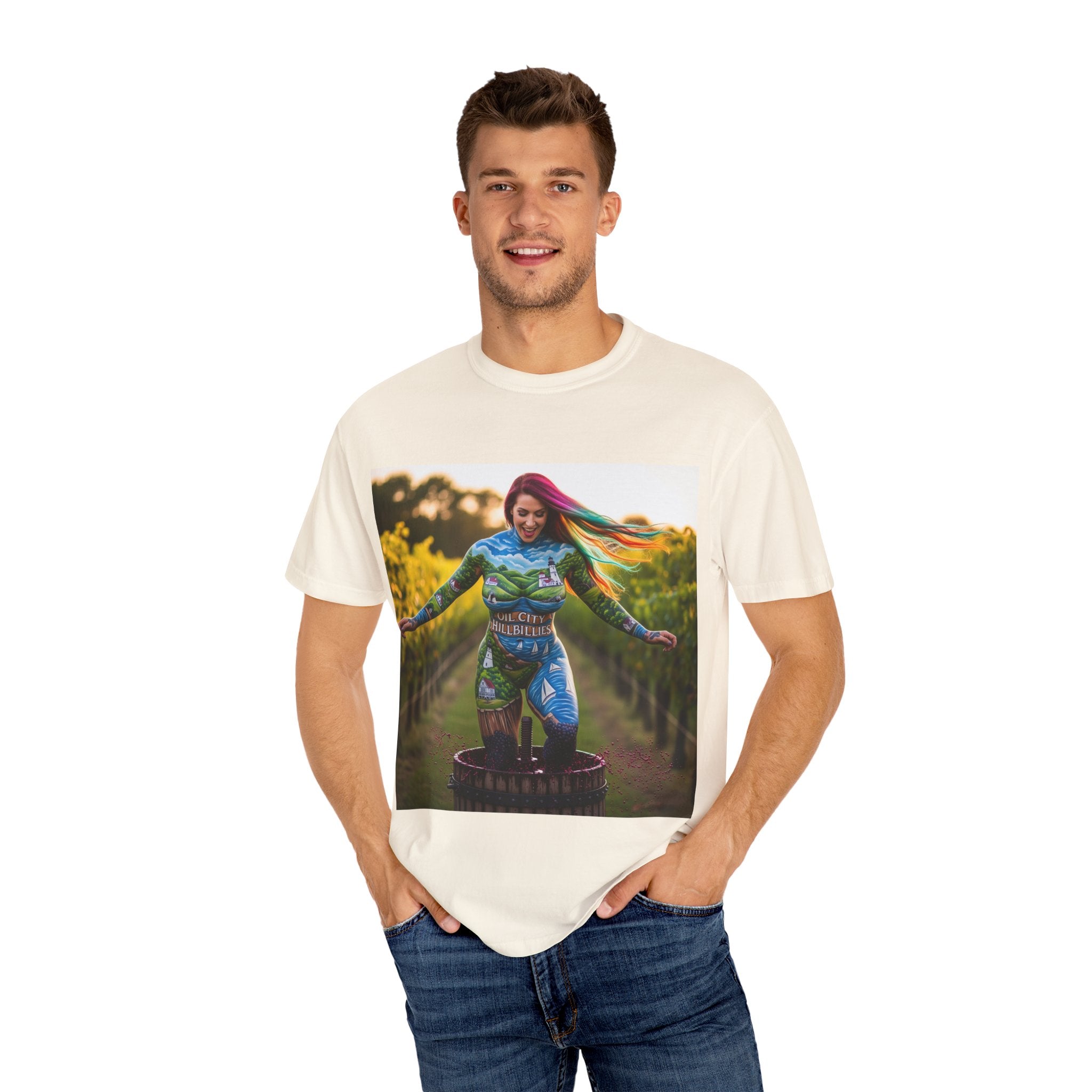 Vibrant Art T-Shirt, Colorful Graphic Tee, Eco-Friendly Cotton Shirt, Unique Gift for Art Lovers, Festival Wear, Casual Everyday Top