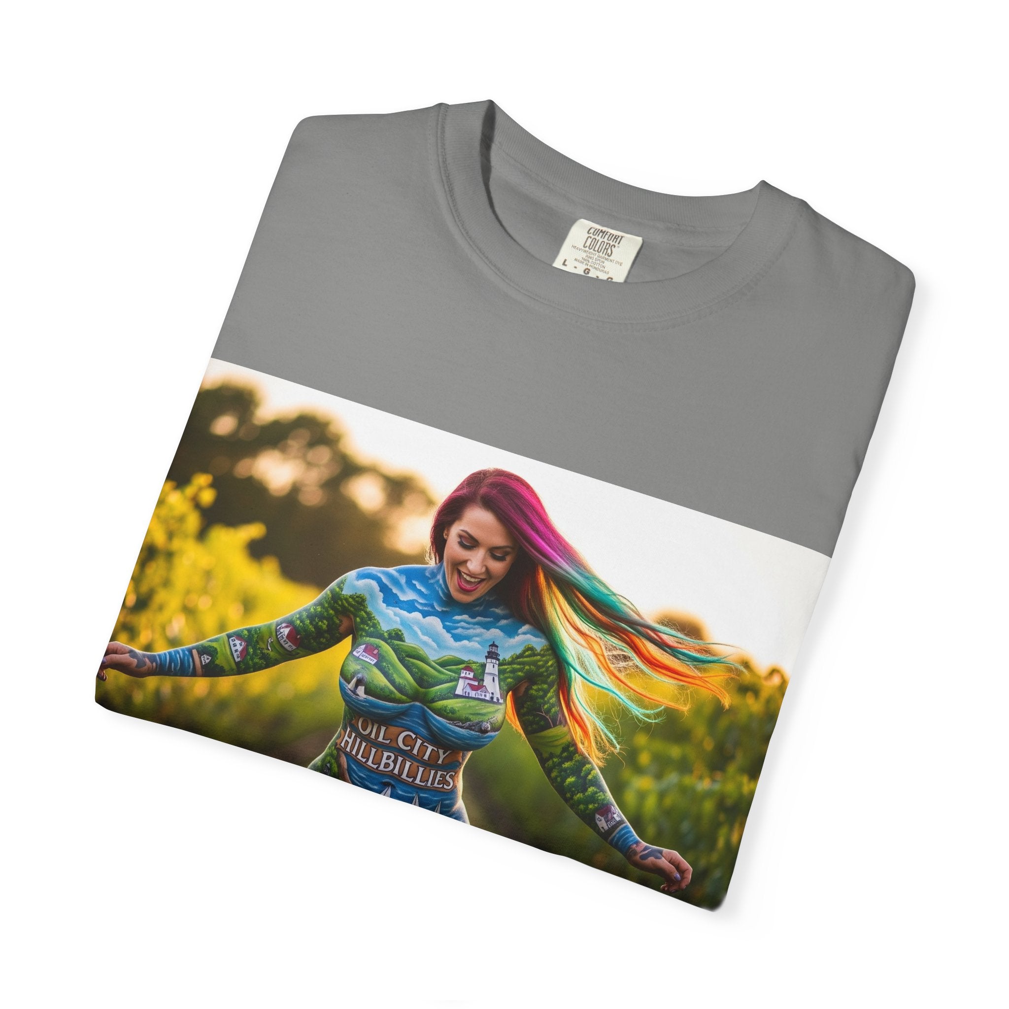 Vibrant Art T-Shirt, Colorful Graphic Tee, Eco-Friendly Cotton Shirt, Unique Gift for Art Lovers, Festival Wear, Casual Everyday Top