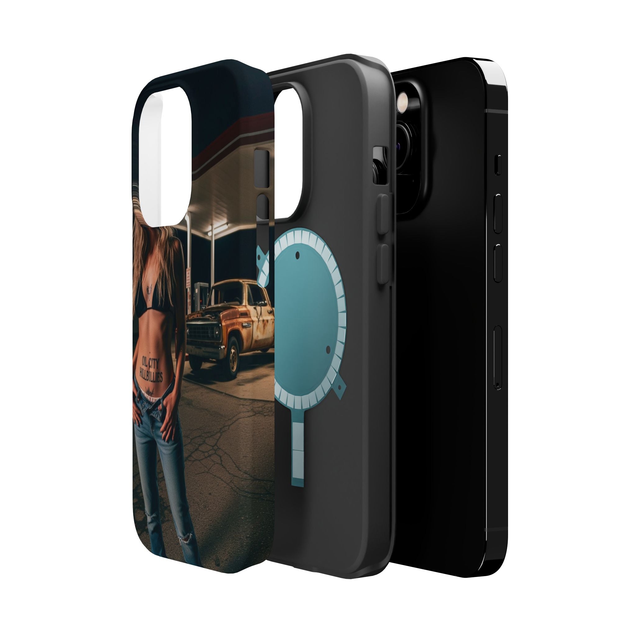 Oil City Hillbillies Magnetic Tough Cases | Personalized Phone Cover, Unique Gift for Country Lovers, Tough Cell Phone Case, Hillbilly Style