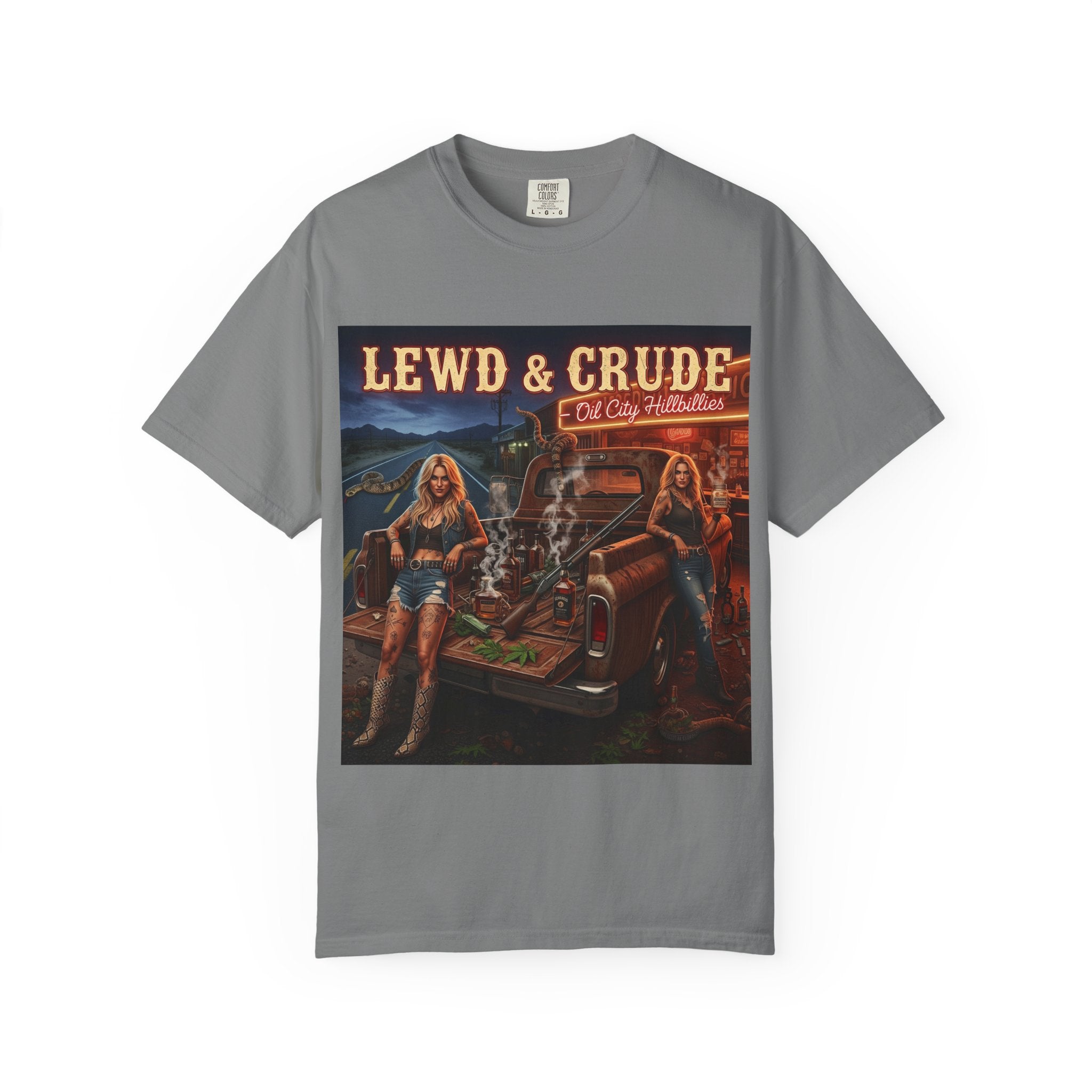 Vintage-Inspired Oil City Hillbillies Graphic Tee, Retro T-Shirt for Southern Outlaws, Perfect Gift for Birthdays, Parties, or Everyday Wear