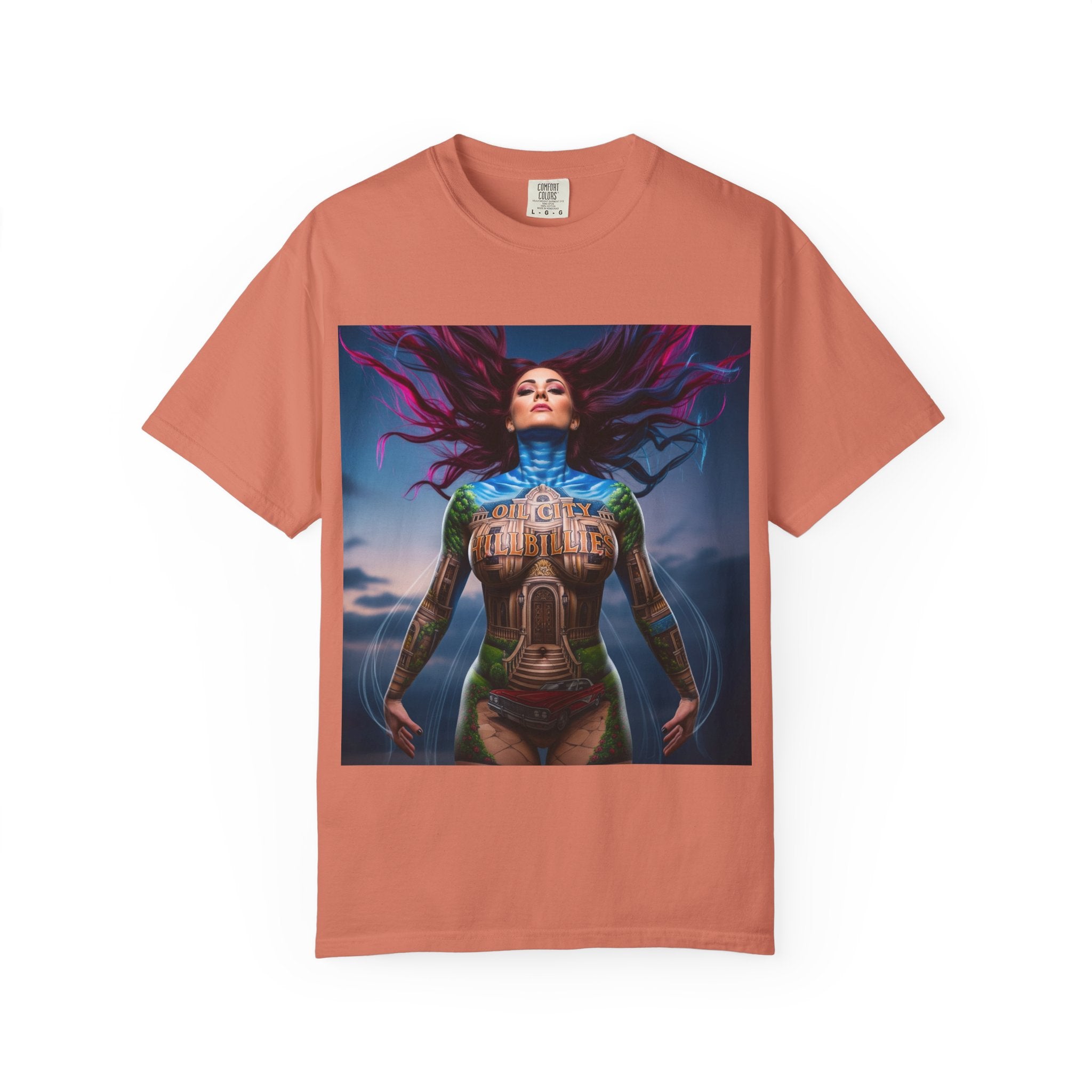 Mystical Spirit T-Shirt | Ethereal Oil City Hillbillies Art Tee, Unisex Graphic Shirt, Bohemian Style, Gift for Her, Festival Wear, Unique Artwear