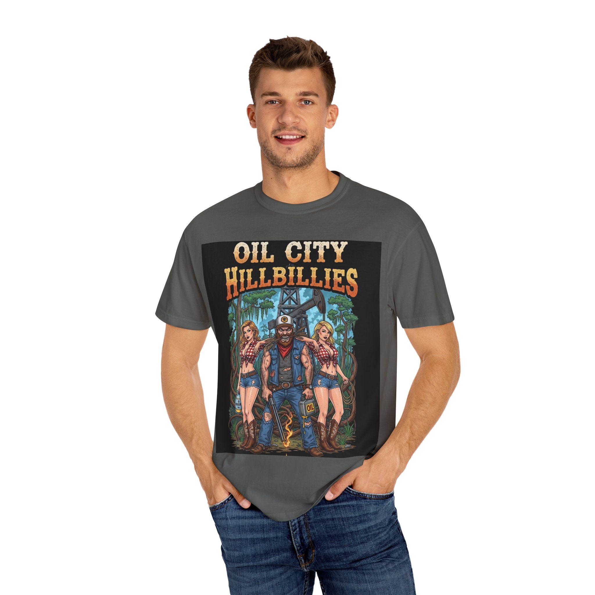 Vintage Graphic Tee – Oil City Hillbillies Shirt, Unisex T-Shirt, Casual Wear, Festival Outfit, Southern Pride Apparel