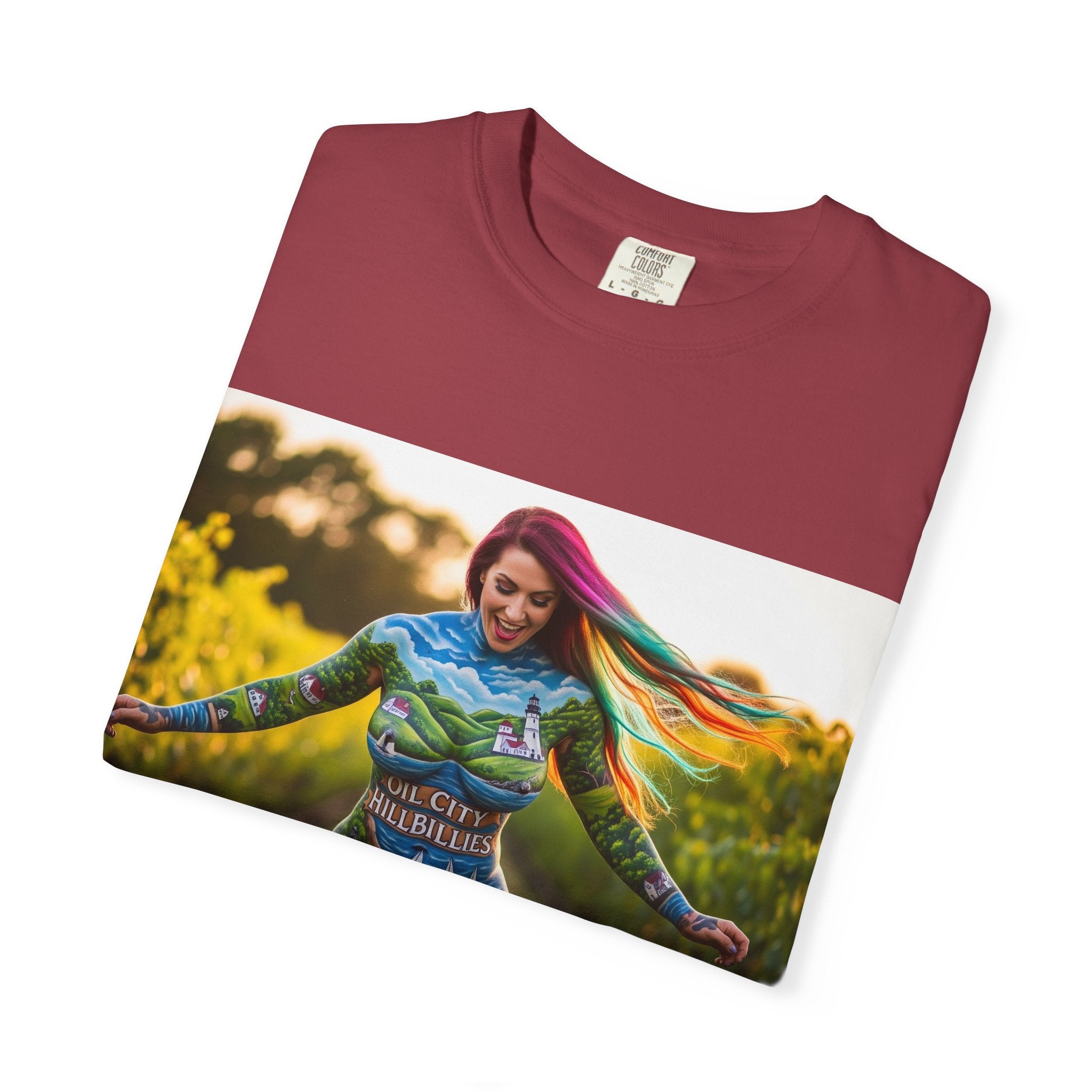 Vibrant Art T-Shirt, Colorful Graphic Tee, Eco-Friendly Cotton Shirt, Unique Gift for Art Lovers, Festival Wear, Casual Everyday Top