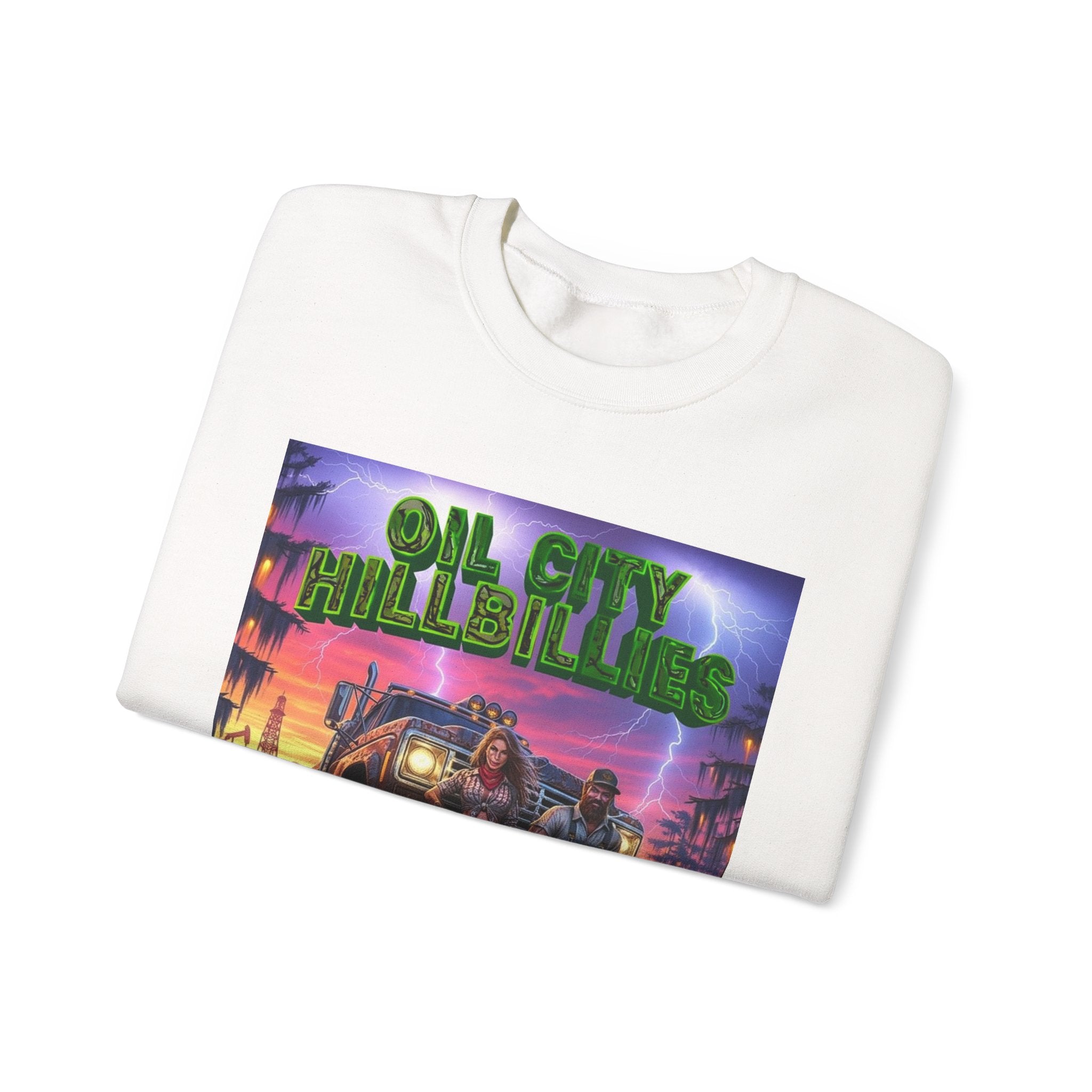 Oil City Hillbillies Sweatshirt, Unisex Crewneck, Vintage Style, Cozy Gift, Casual Wear, Festival Apparel, Retro Fashion