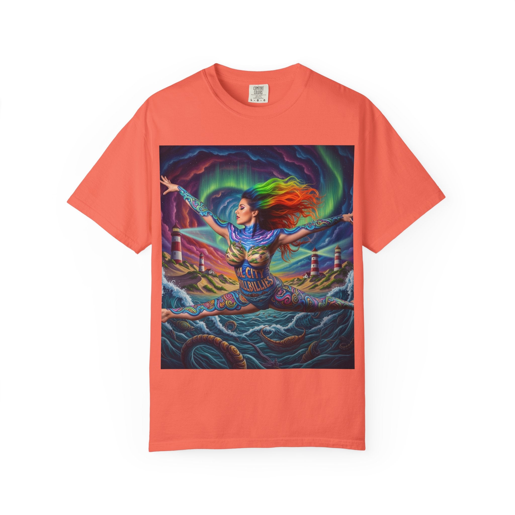 Oil City Hillbillies Colorful Spirit Unisex T-Shirt, Artistic Graphic Tee, Casual Wear, Gift for Art Lovers, Summer Festival Fashion