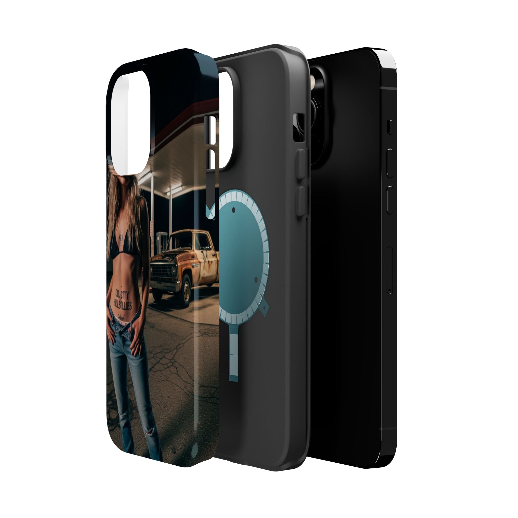 Oil City Hillbillies Magnetic Tough Cases | Personalized Phone Cover, Unique Gift for Country Lovers, Tough Cell Phone Case, Hillbilly Style