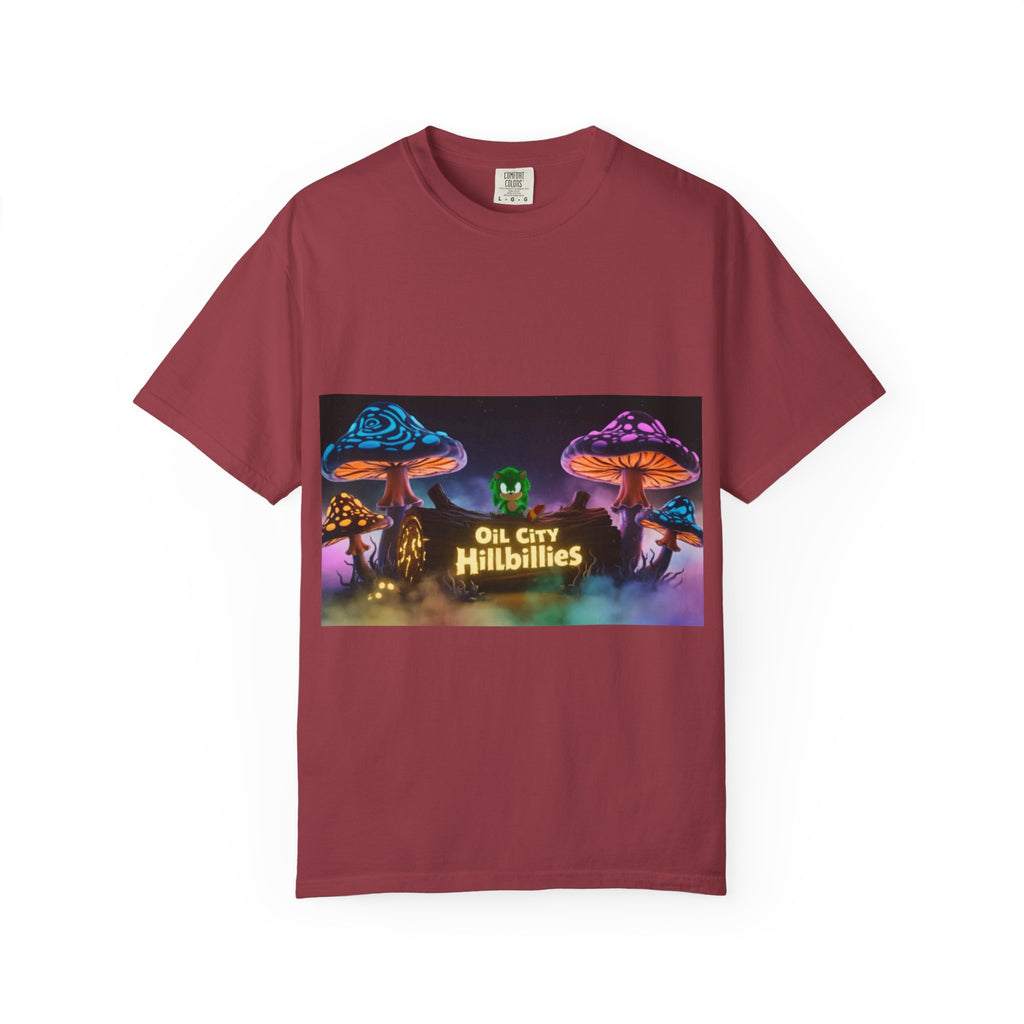 Chronic the Hemphog, Oil City Hillbillies T-Shirt | Unisex Garment-Dyed Tee for Art Lovers, Festival Goers, Quirky Gifts, Retro Style, Summer Essential