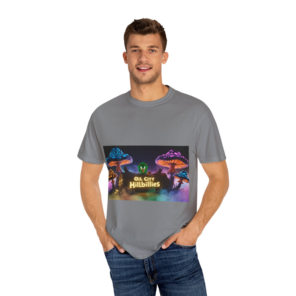Chronic the Hemphog, Oil City Hillbillies T-Shirt | Unisex Garment-Dyed Tee for Art Lovers, Festival Goers, Quirky Gifts, Retro Style, Summer Essential