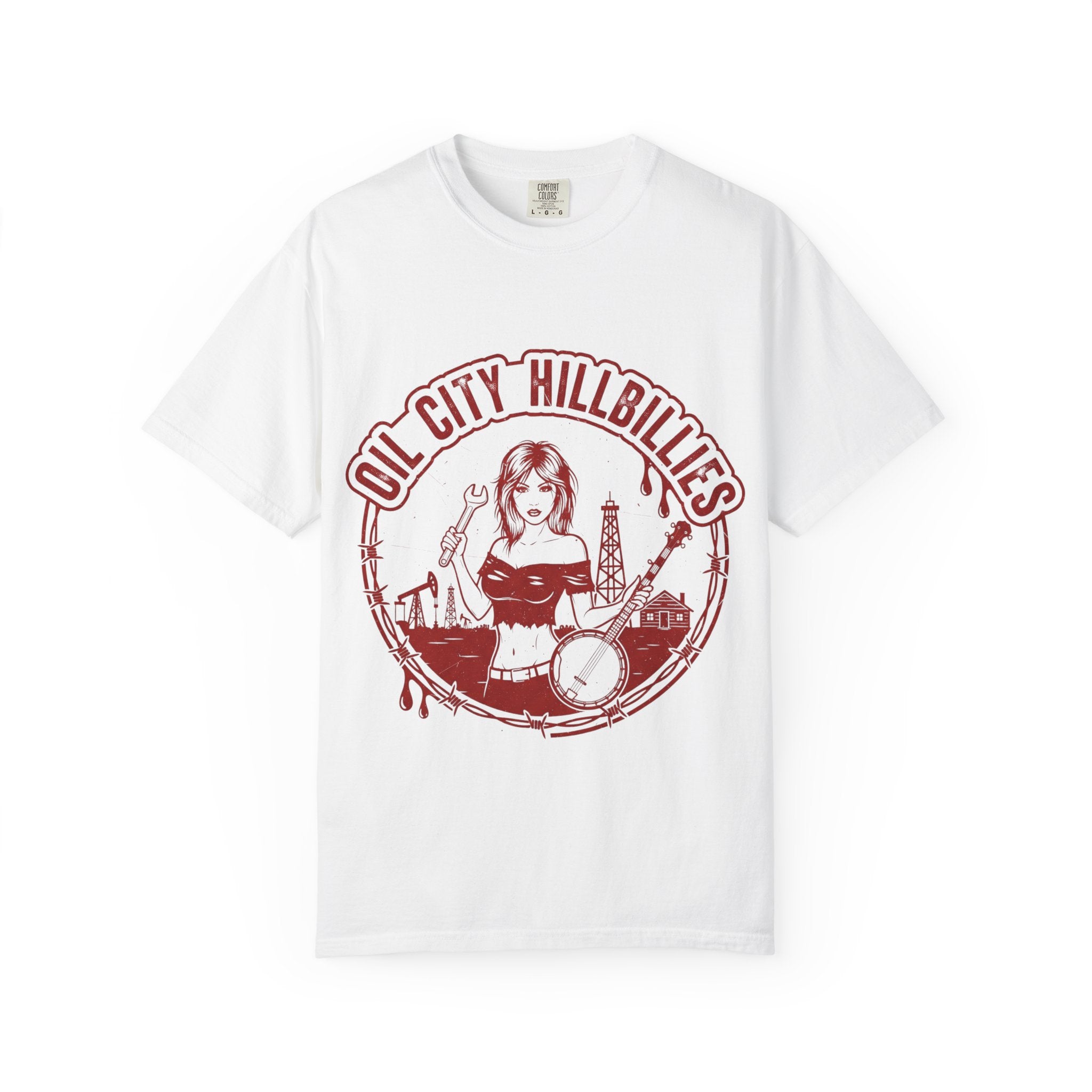 Oil City Hillbillies T-Shirt, Vintage Country Tee, Unisex Graphic Shirt, Music Festival Apparel, Cool Casual Wear