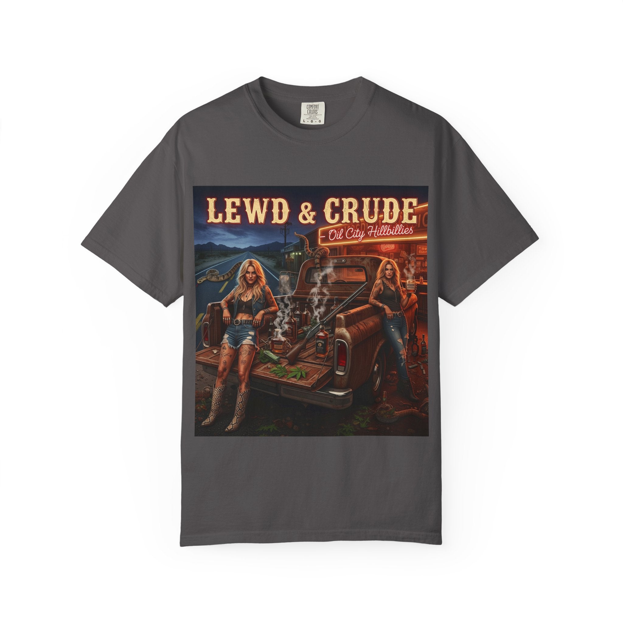 Vintage-Inspired Oil City Hillbillies Graphic Tee, Retro T-Shirt for Southern Outlaws, Perfect Gift for Birthdays, Parties, or Everyday Wear