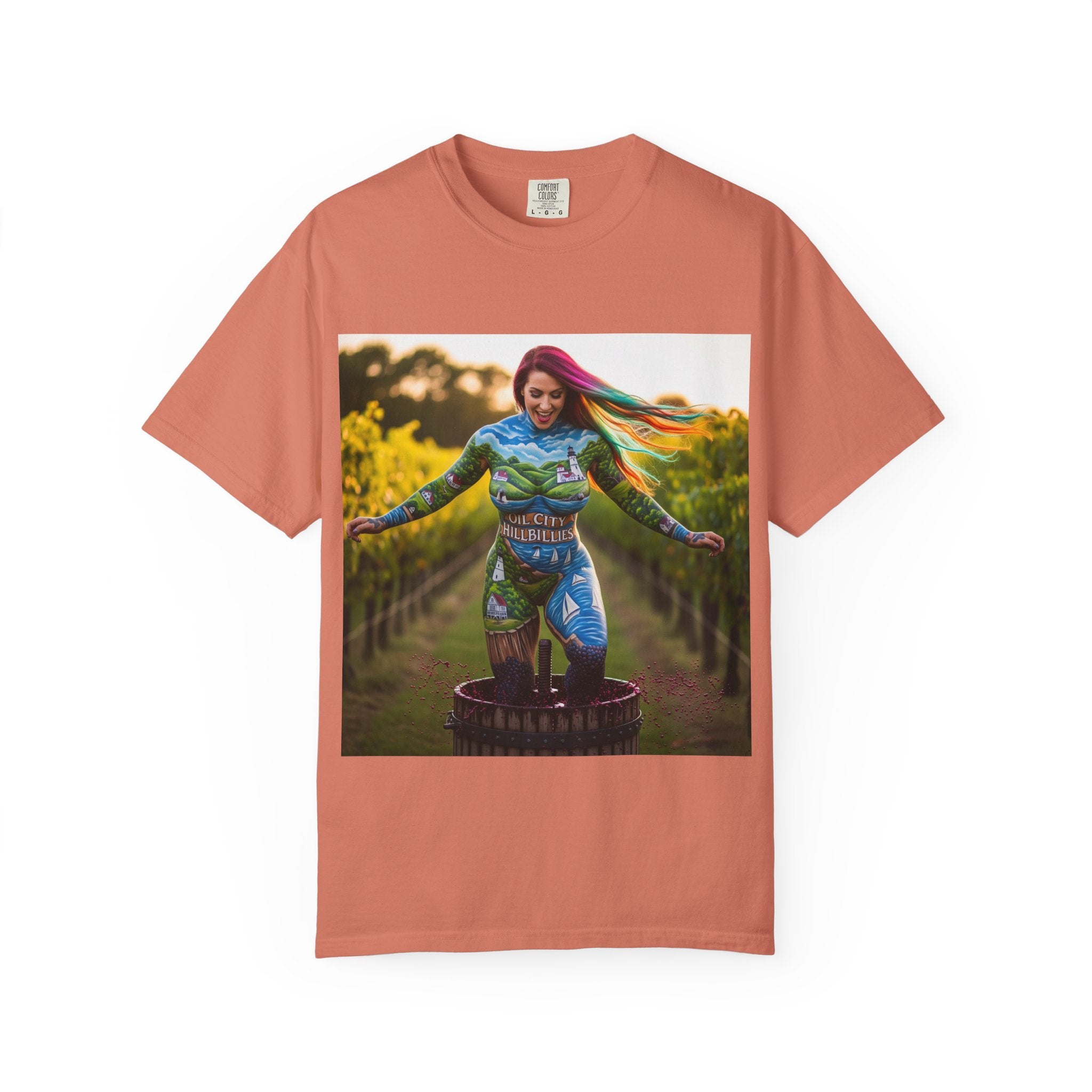 Vibrant Art T-Shirt, Colorful Graphic Tee, Eco-Friendly Cotton Shirt, Unique Gift for Art Lovers, Festival Wear, Casual Everyday Top