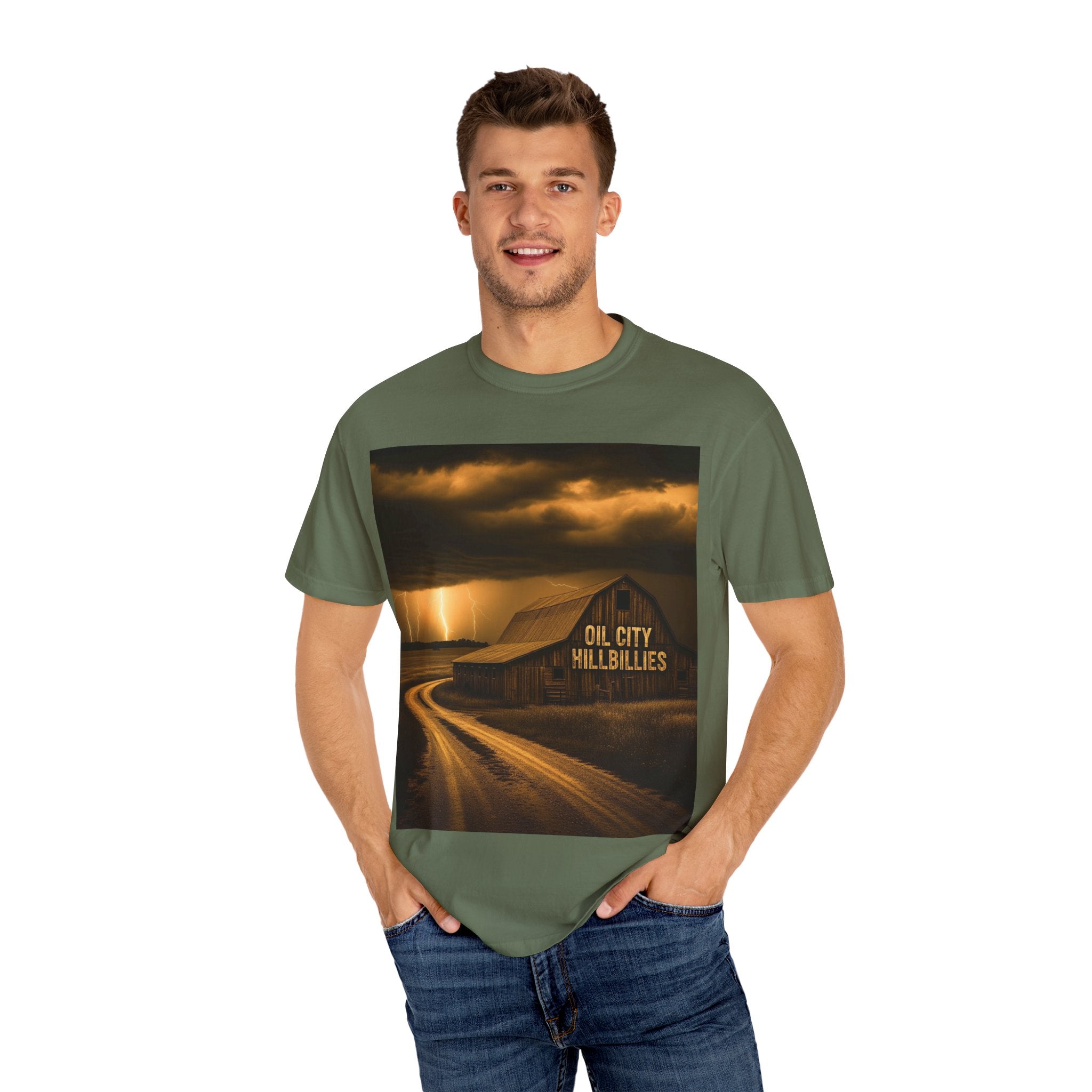 Oil City Hillbillies Vintage Graphic Tee – Unisex Outlaw Country T-Shirt, Southern Rock Band Merch, Country Concert Shirt