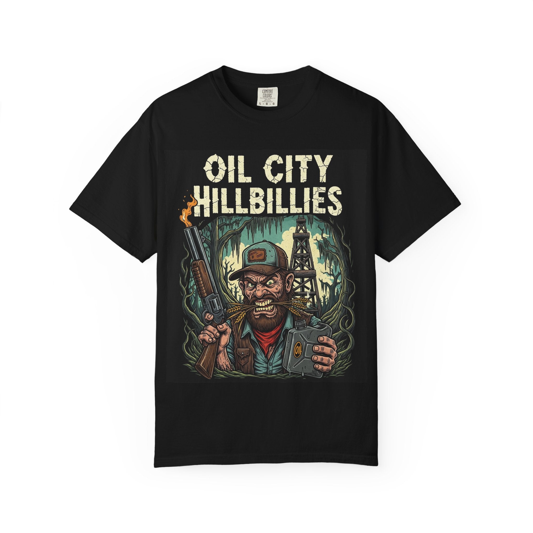 Oil City Hillbillies Unisex T-Shirt – Vintage Graphic Tee, Funny Gift, Casual Wear, Festive Party Shirt, 90s Nostalgia Style