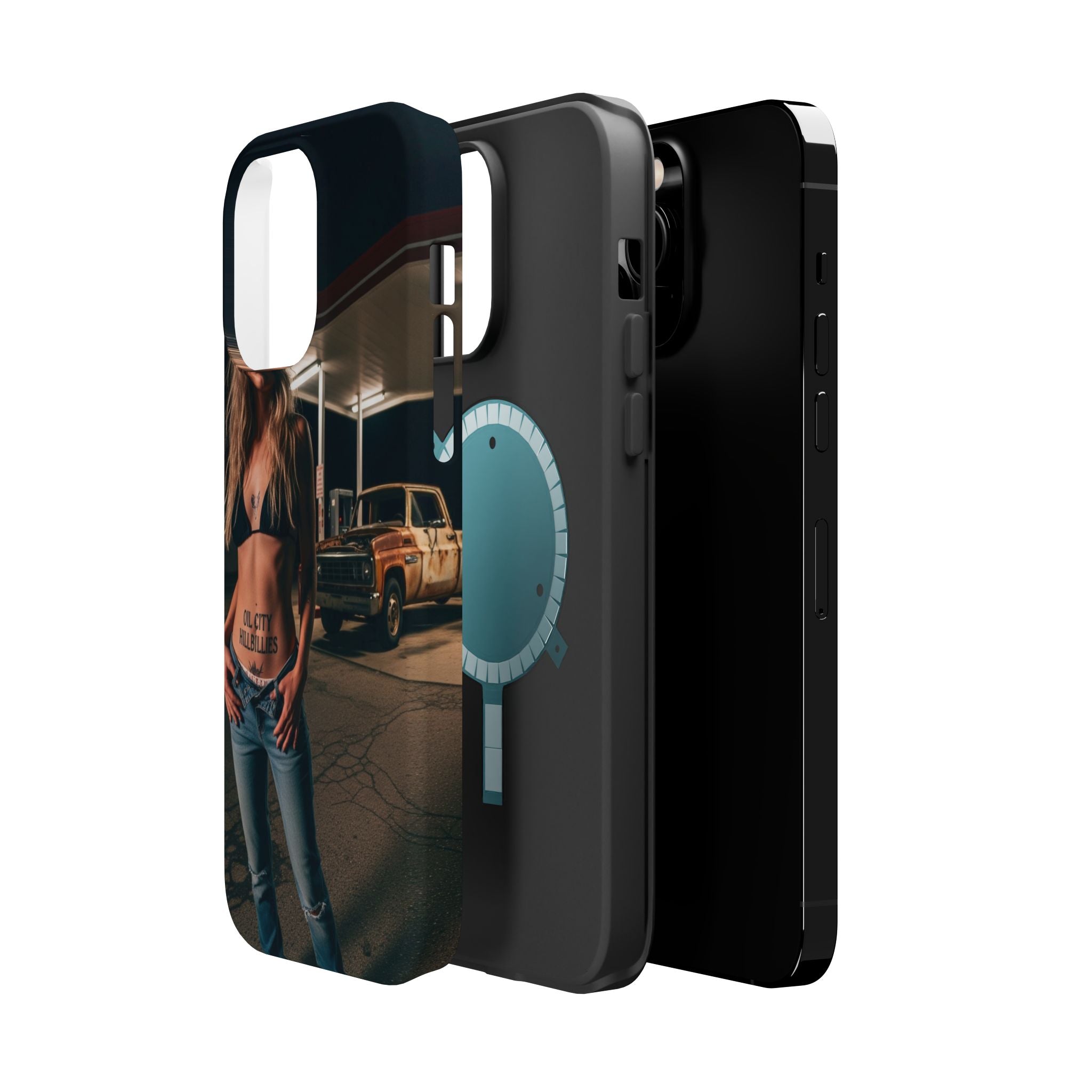 Oil City Hillbillies Magnetic Tough Cases | Personalized Phone Cover, Unique Gift for Country Lovers, Tough Cell Phone Case, Hillbilly Style