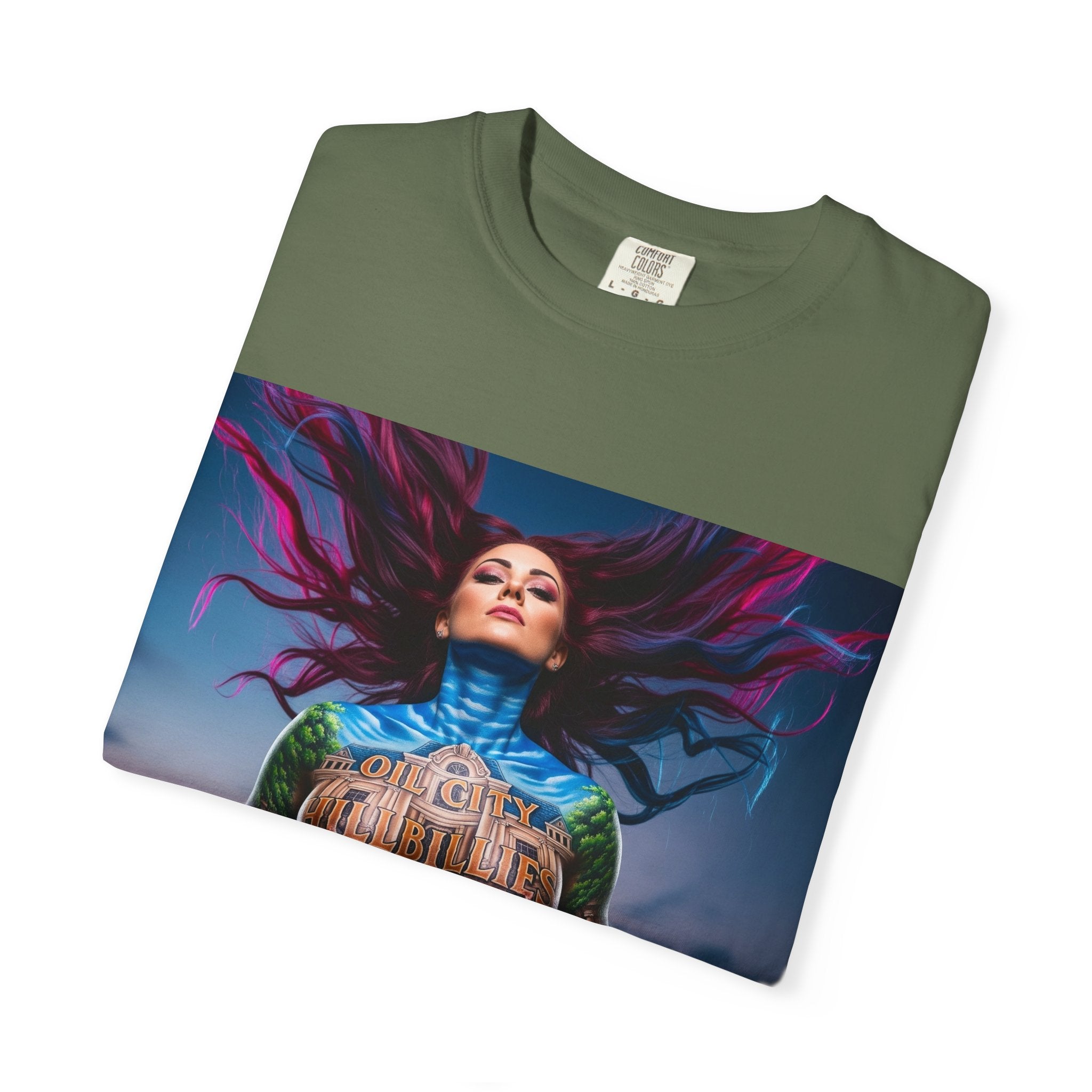 Mystical Spirit T-Shirt | Ethereal Oil City Hillbillies Art Tee, Unisex Graphic Shirt, Bohemian Style, Gift for Her, Festival Wear, Unique Artwear