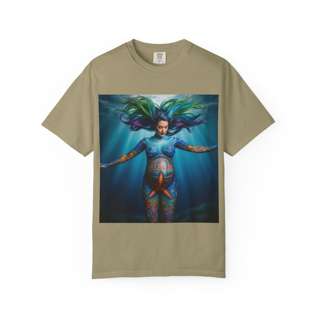 Garment-Dyed Oil City Hillbillies Tee Inspired by Southern Roots and Backwoods Culture, Bohemian T-shirt for Music Festivals, Artistic Outlaw Fashion Statement, Perfect Gift for Fans
