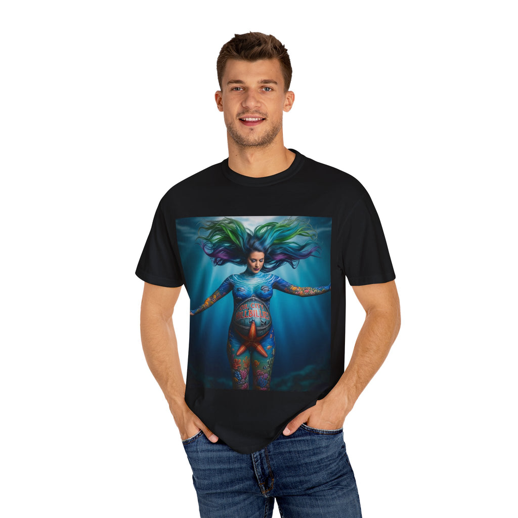 Garment-Dyed Oil City Hillbillies Tee Inspired by Southern Roots and Backwoods Culture, Bohemian T-shirt for Music Festivals, Artistic Outlaw Fashion Statement, Perfect Gift for Fans