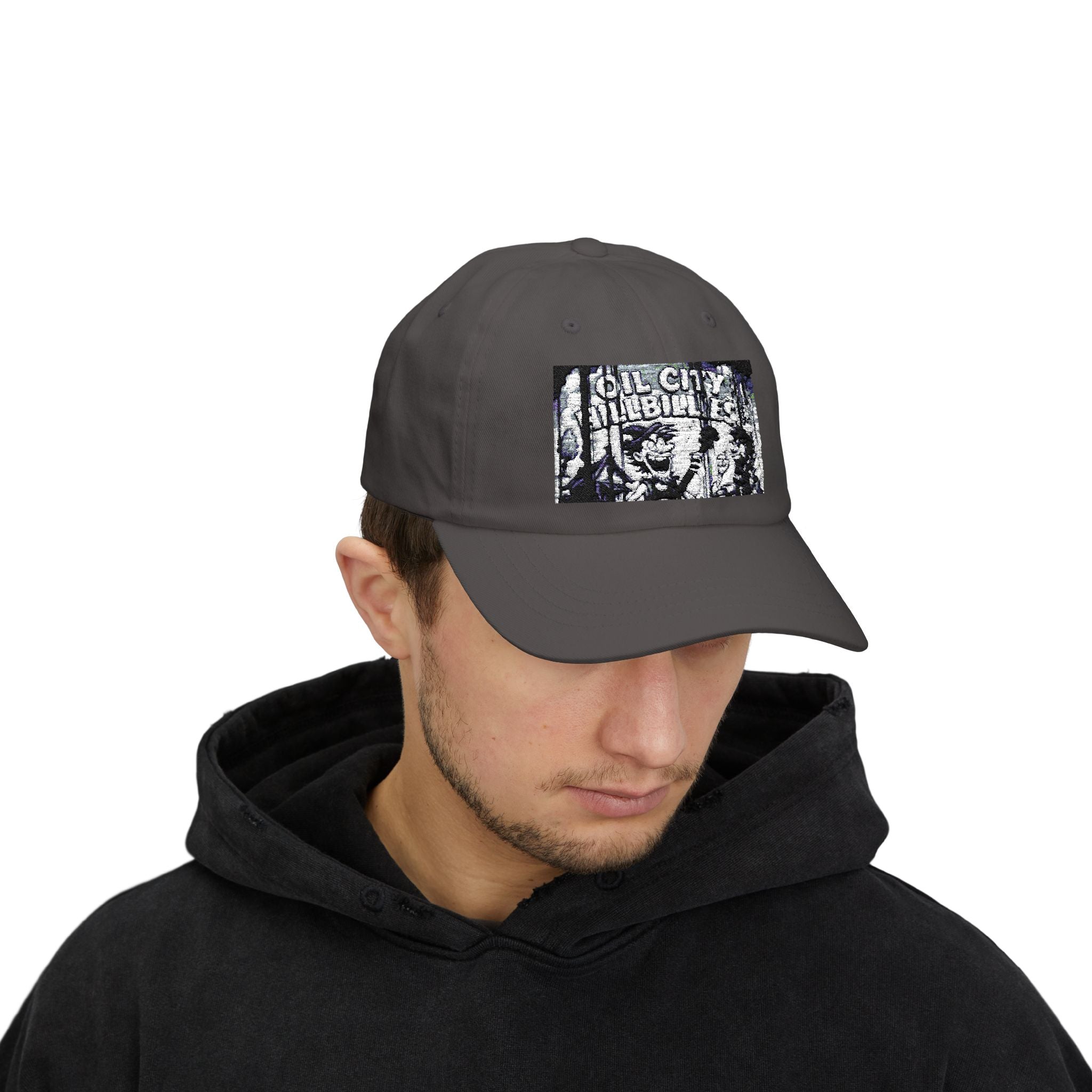 Oil City Hillbillies Vintage-Inspired Dad Cap with Graphic Design, Casual Hat for Dads, Perfect Father’s Day Gift, Relaxed Fit Cap, Summer Accessory