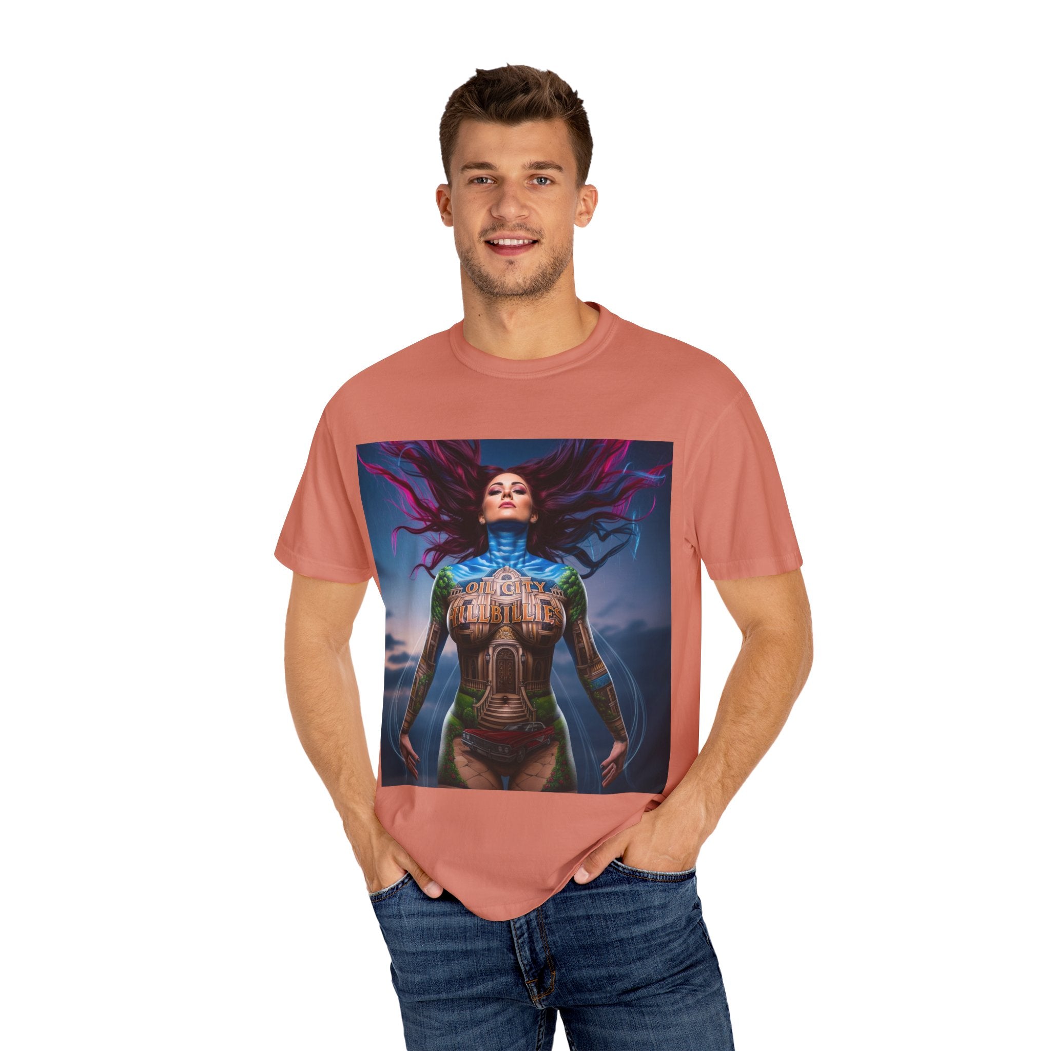Mystical Spirit T-Shirt | Ethereal Oil City Hillbillies Art Tee, Unisex Graphic Shirt, Bohemian Style, Gift for Her, Festival Wear, Unique Artwear