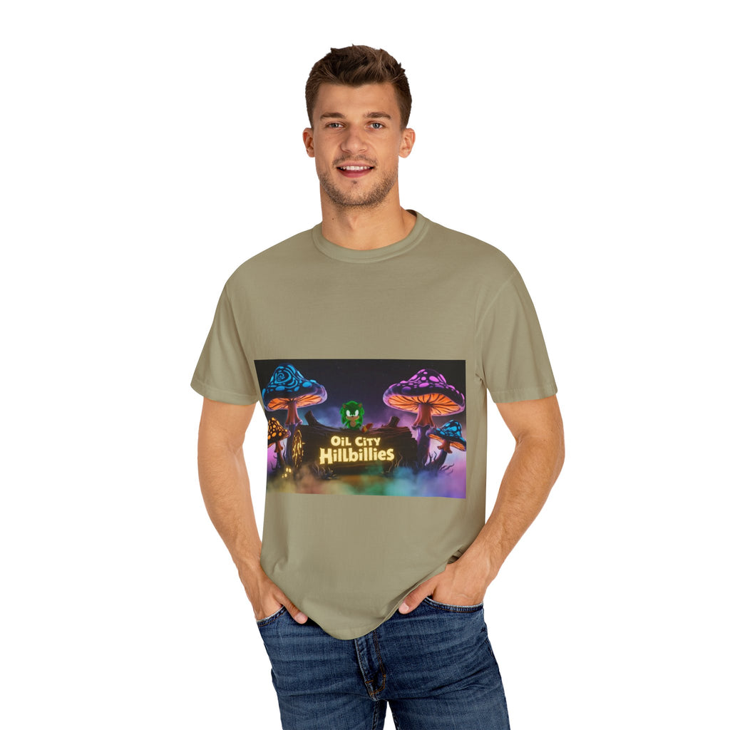Chronic the Hemphog, Oil City Hillbillies T-Shirt | Unisex Garment-Dyed Tee for Art Lovers, Festival Goers, Quirky Gifts, Retro Style, Summer Essential