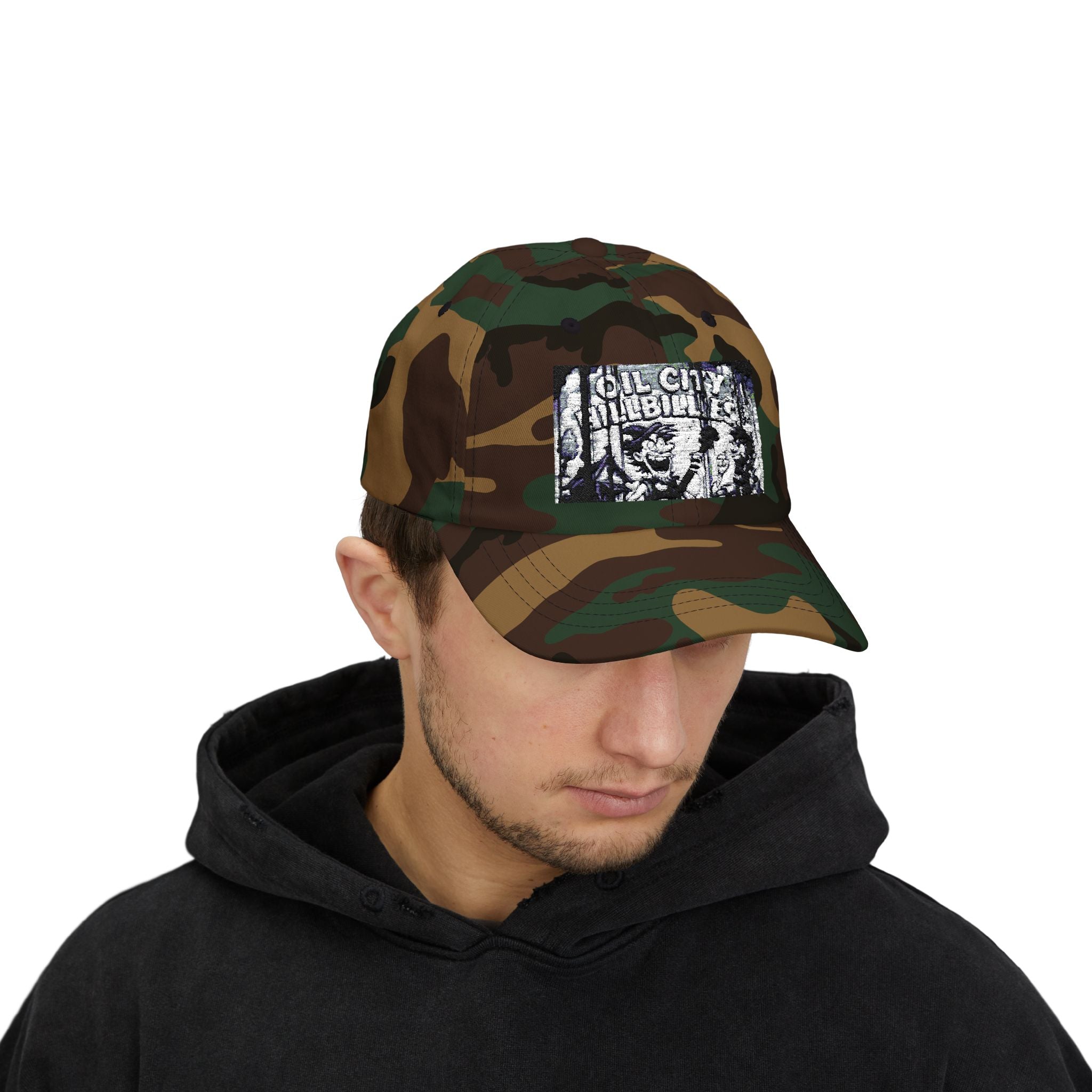 Oil City Hillbillies Vintage-Inspired Dad Cap with Graphic Design, Casual Hat for Dads, Perfect Father’s Day Gift, Relaxed Fit Cap, Summer Accessory