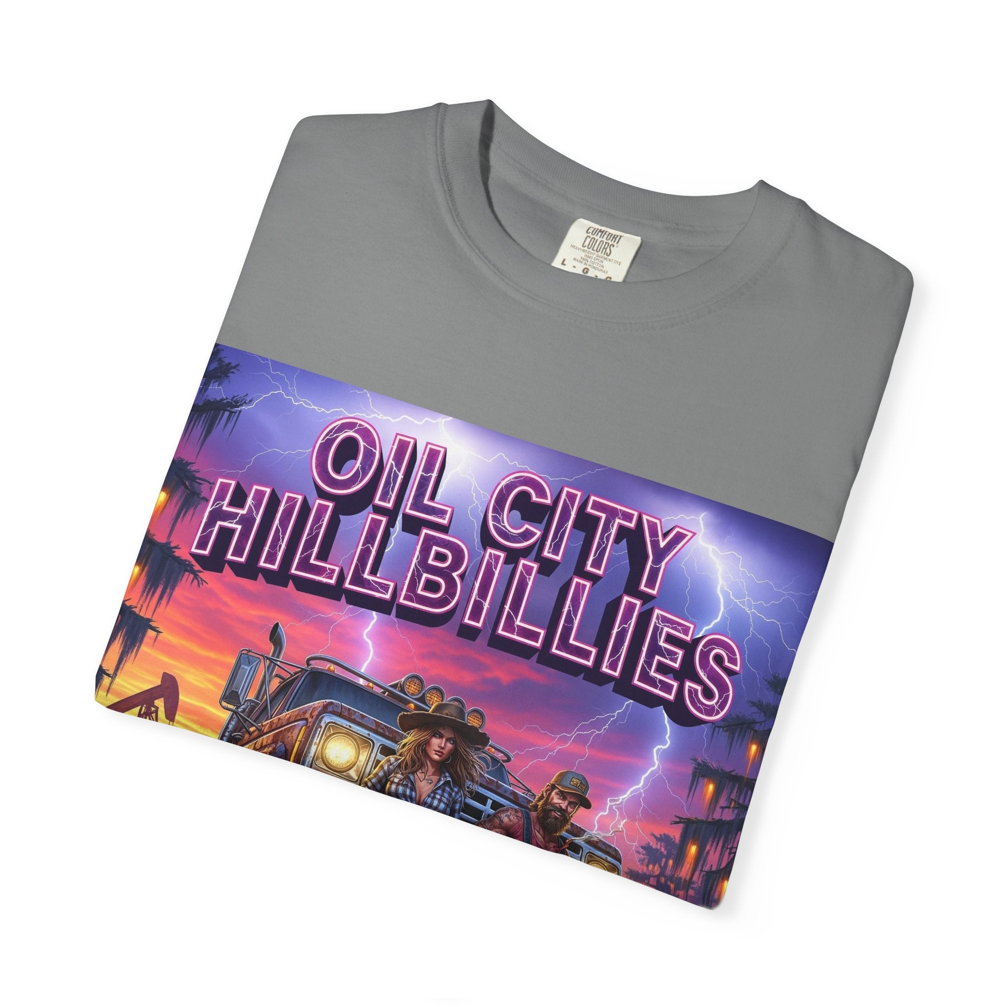 Vintage Oil City Hillbillies T-Shirt – Unisex Graphic Tee, Retro Gift, Festival Wear, Casual Style, Southern Outlaw Statement Shirt