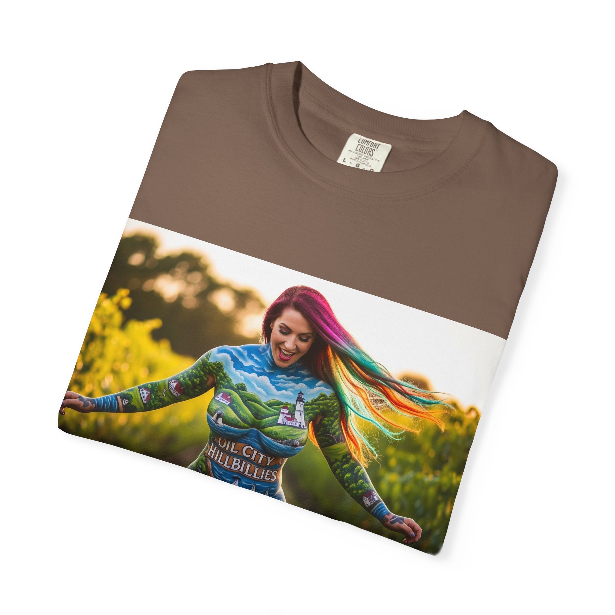 Vibrant Art T-Shirt, Colorful Graphic Tee, Eco-Friendly Cotton Shirt, Unique Gift for Art Lovers, Festival Wear, Casual Everyday Top