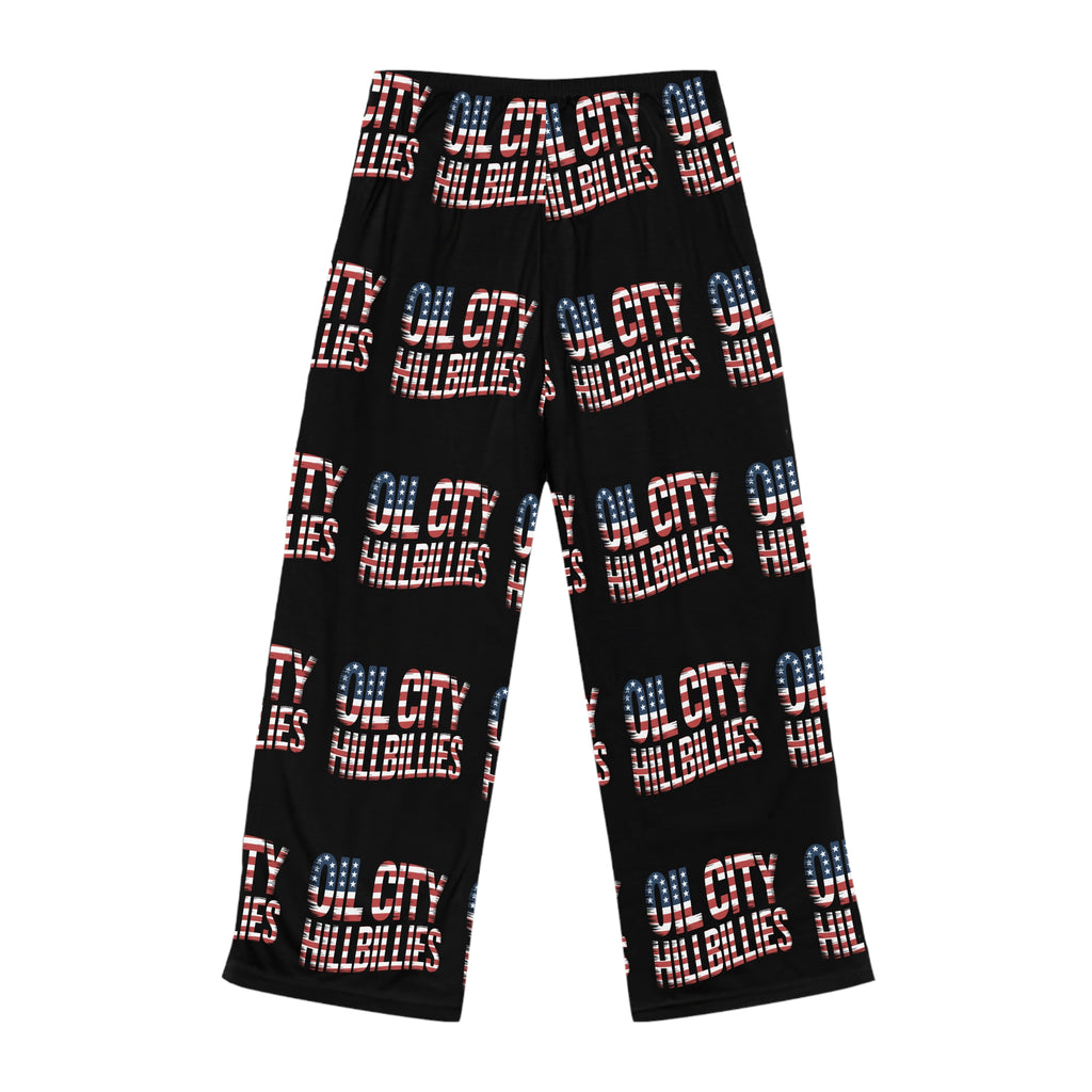 Cozy Oil City Hillbillies Pajama Pants, Relaxed Loungewear, Fun Sleepwear, Gifts for Her, Outdoor Festivals, Americana Style
