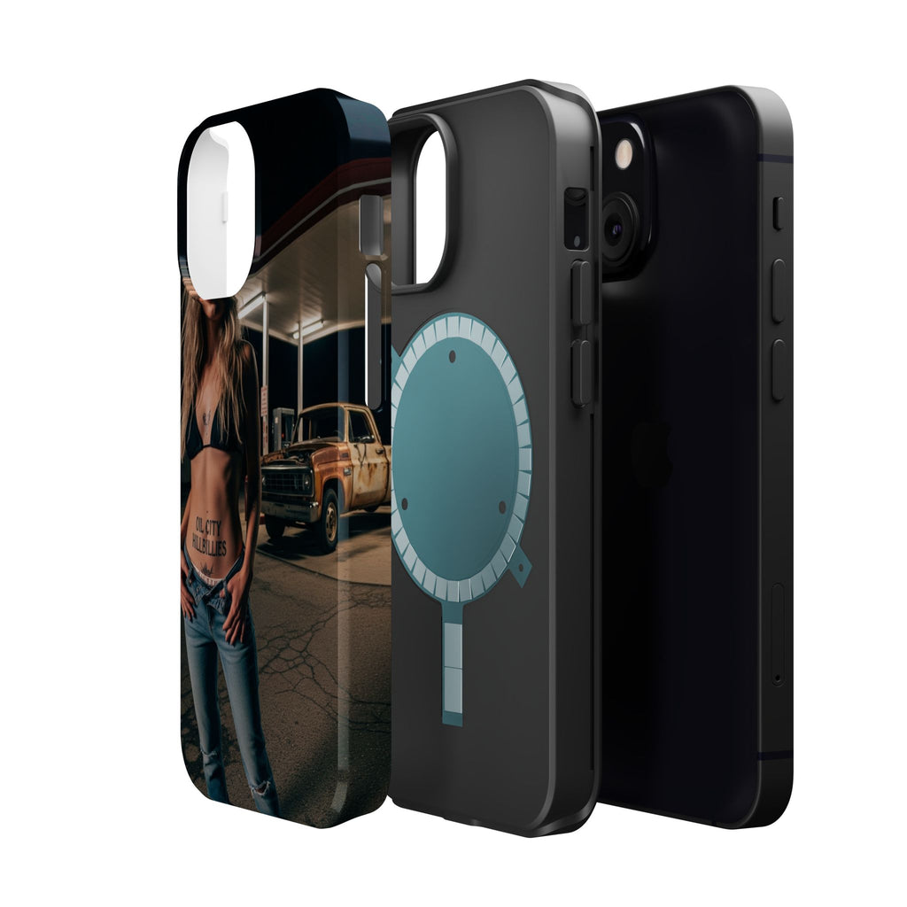 Oil City Hillbillies Magnetic Tough Cases | Personalized Phone Cover, Unique Gift for Country Lovers, Tough Cell Phone Case, Hillbilly Style