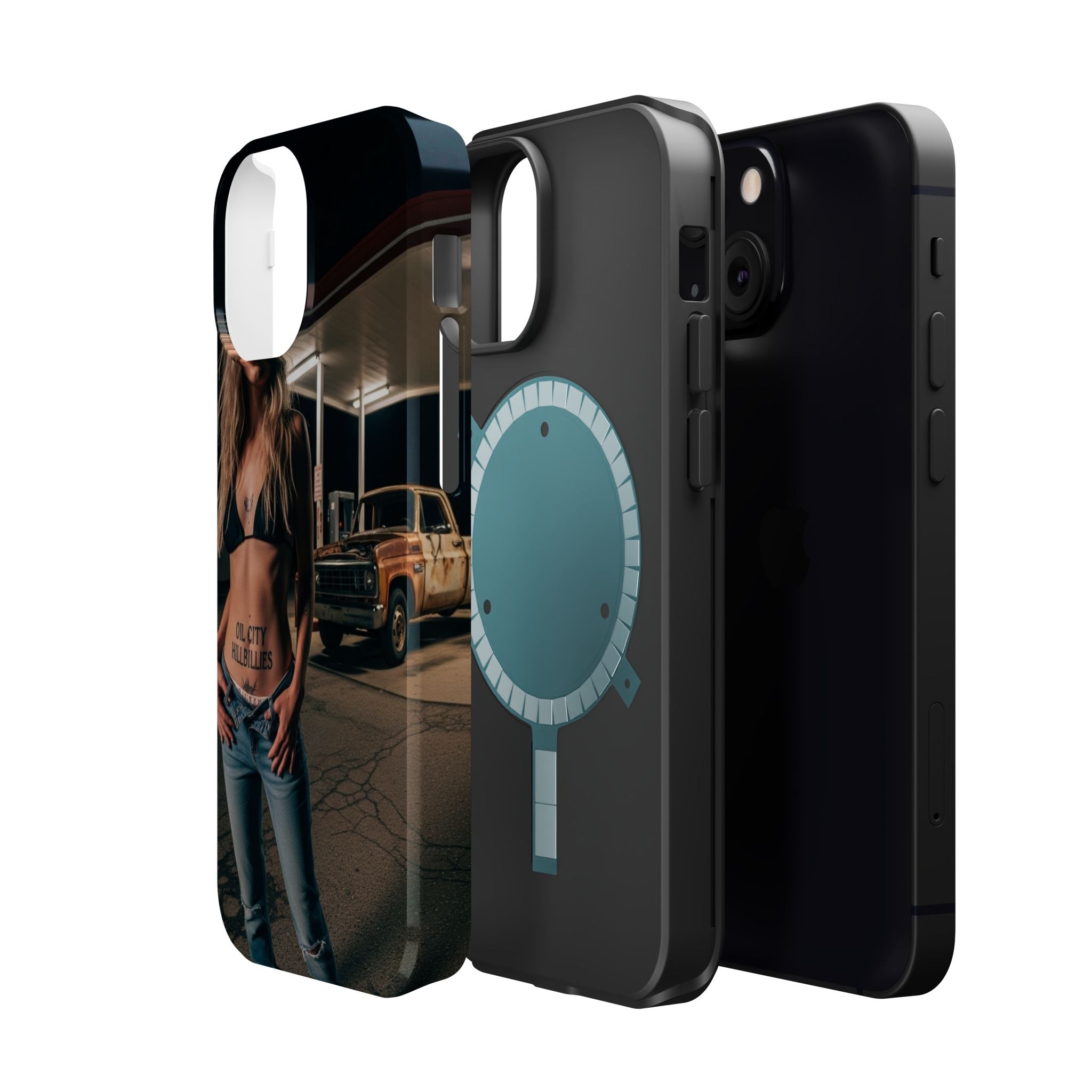 Oil City Hillbillies Magnetic Tough Cases | Personalized Phone Cover, Unique Gift for Country Lovers, Tough Cell Phone Case, Hillbilly Style