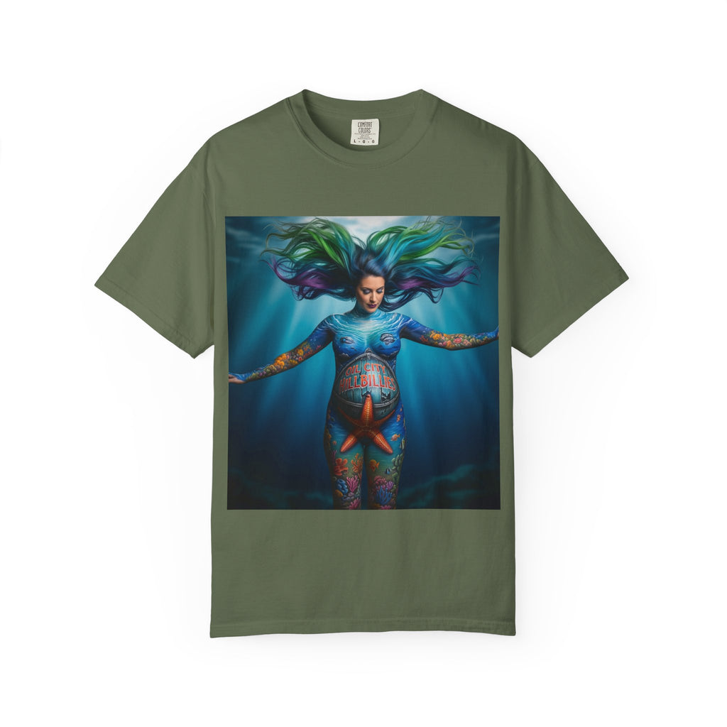 Garment-Dyed Oil City Hillbillies Tee Inspired by Southern Roots and Backwoods Culture, Bohemian T-shirt for Music Festivals, Artistic Outlaw Fashion Statement, Perfect Gift for Fans