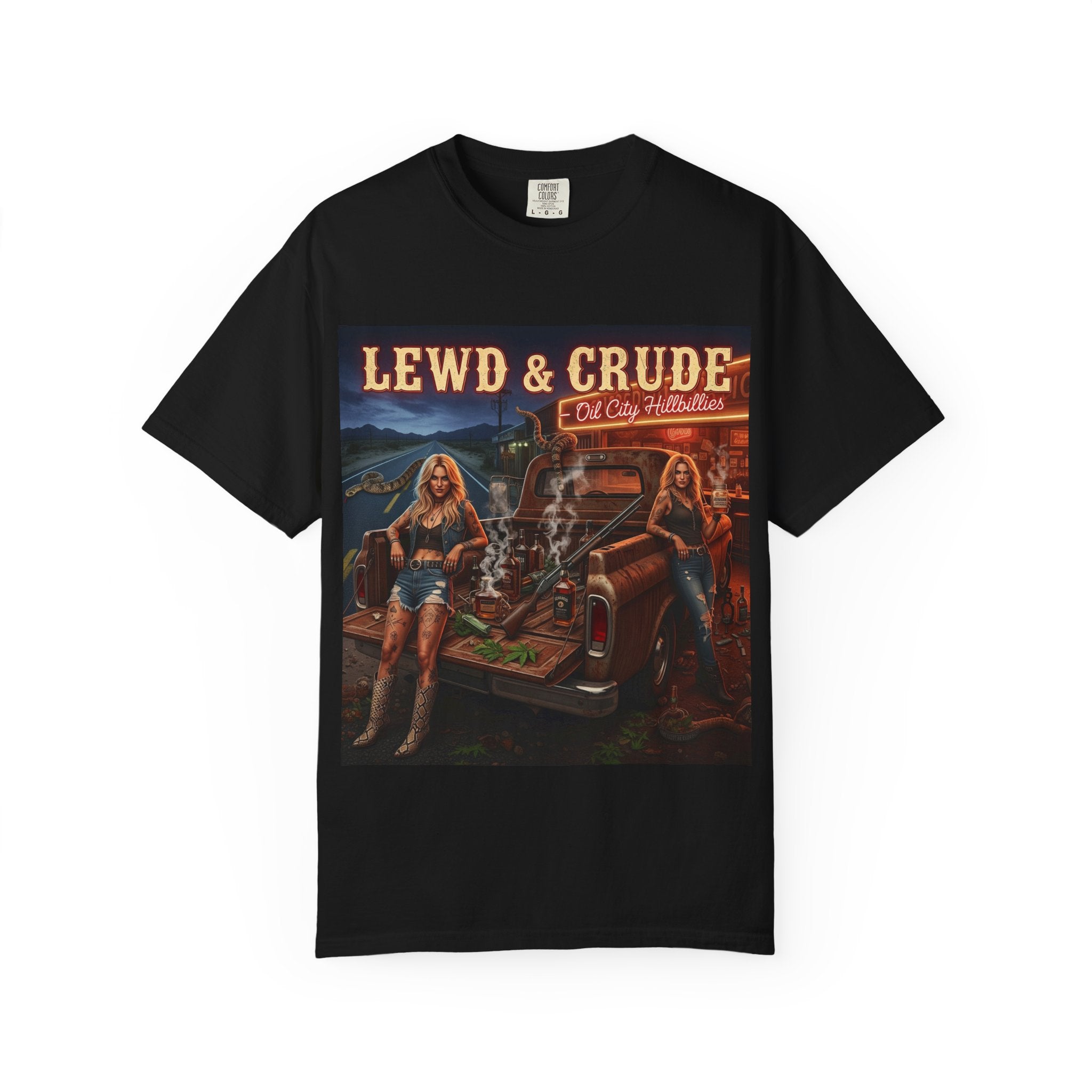 Vintage-Inspired Oil City Hillbillies Graphic Tee, Retro T-Shirt for Southern Outlaws, Perfect Gift for Birthdays, Parties, or Everyday Wear