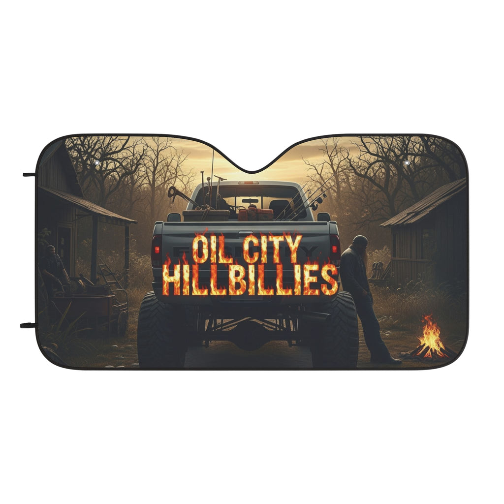 Oil City Hillbillies Car Sun Shades | Stylish Auto Shades, Vehicle Accessories, Outdoor Gear, Gift for Truck Lovers