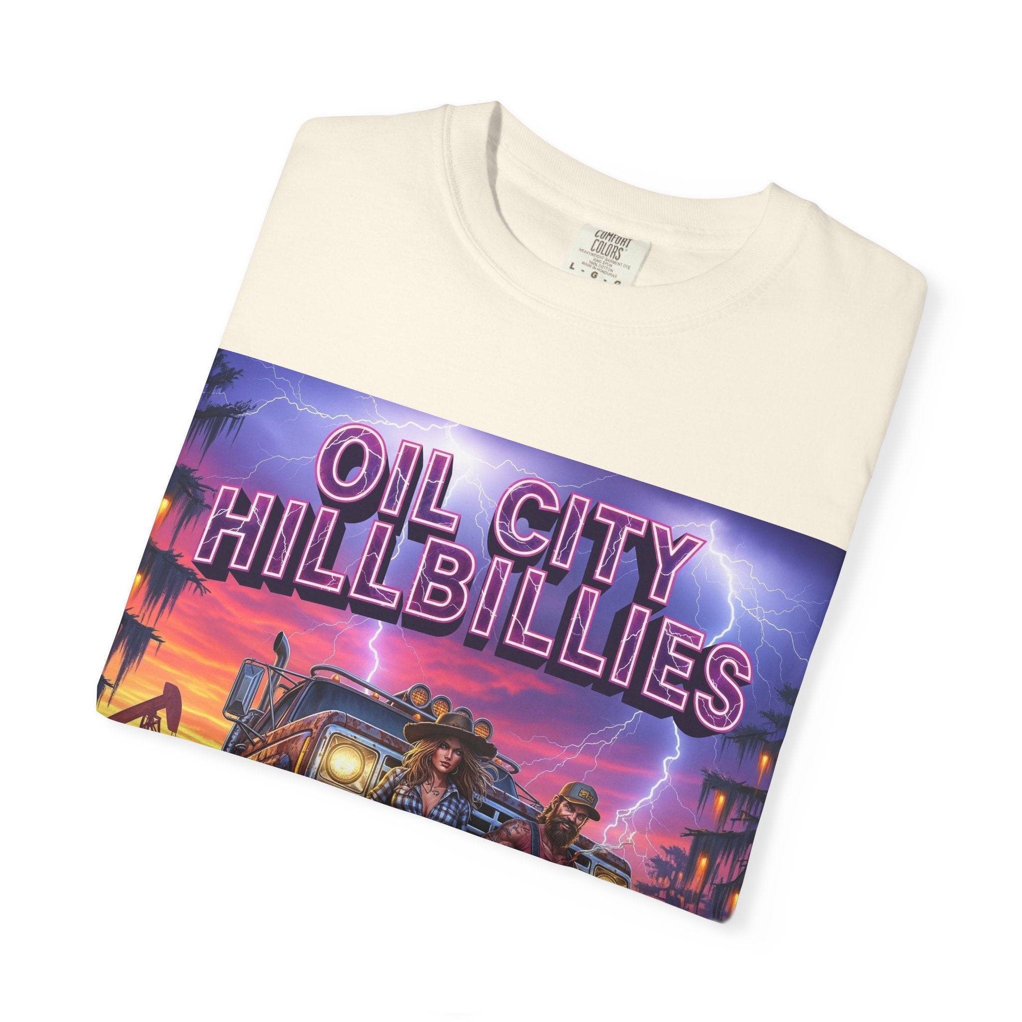 Vintage Oil City Hillbillies T-Shirt – Unisex Graphic Tee, Retro Gift, Festival Wear, Casual Style, Southern Outlaw Statement Shirt