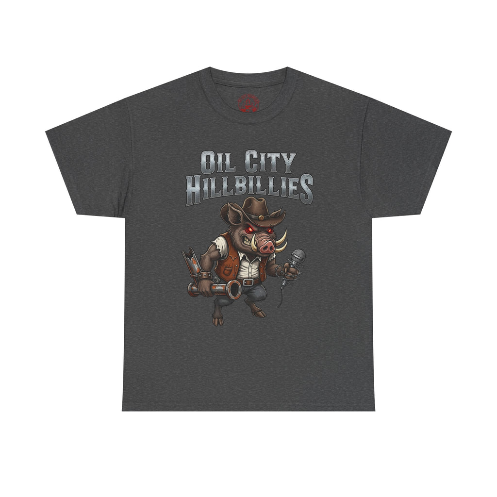 Oil City Hillbillies Unisex Tee - Country Humor Shirt, Vintage Graphic Tee, Perfect for Music Lovers, BBQ Events, Gifting, Everyday Wear