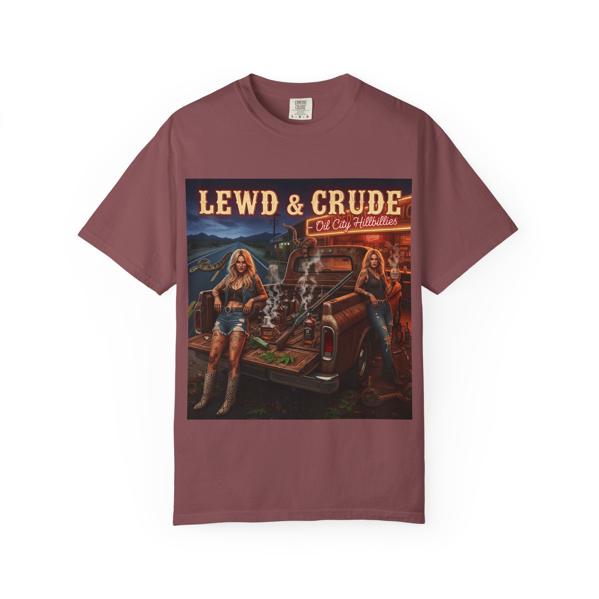 Vintage-Inspired Oil City Hillbillies Graphic Tee, Retro T-Shirt for Southern Outlaws, Perfect Gift for Birthdays, Parties, or Everyday Wear