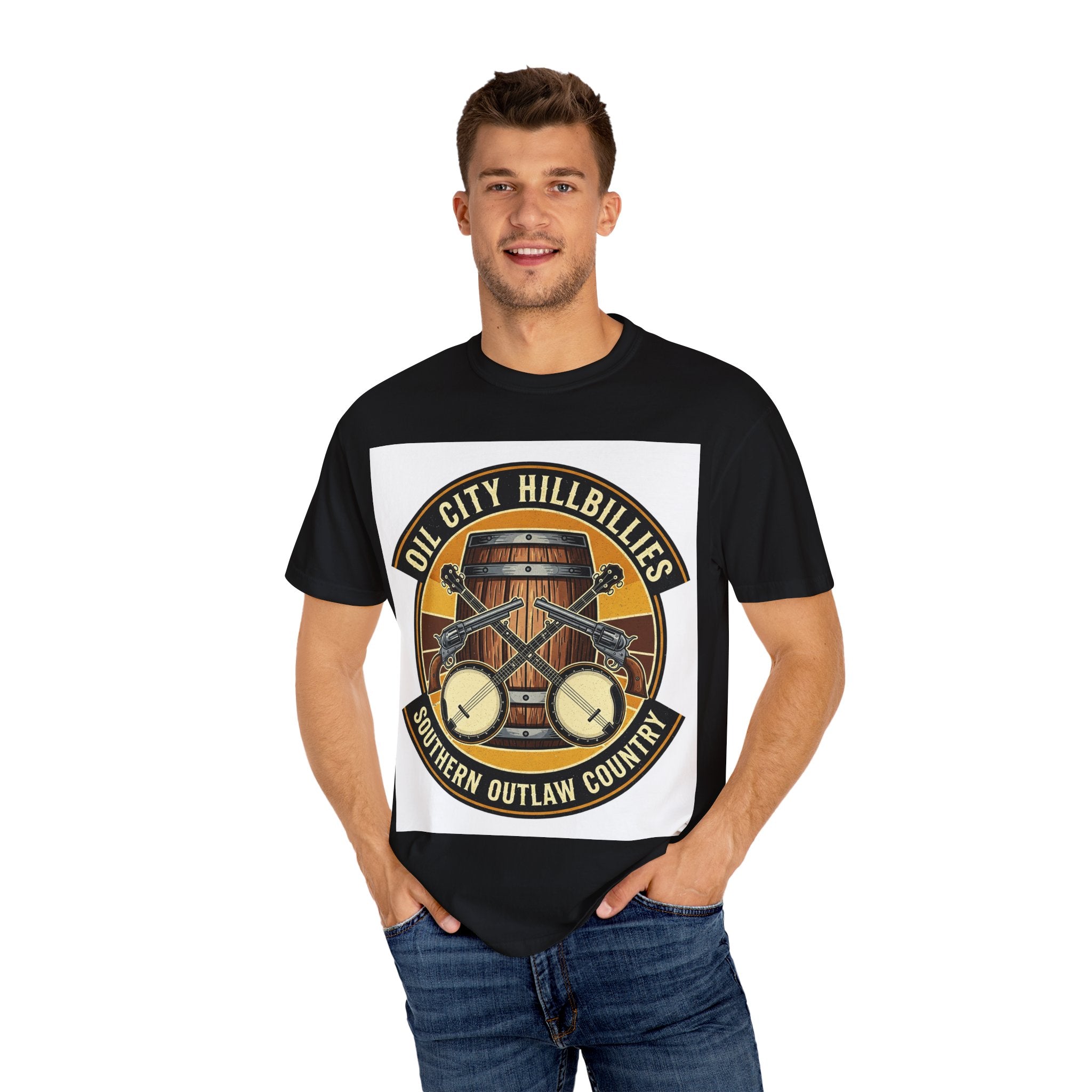 Oil City Hillbillies T-Shirt | Southern Outlaw Country Tee, Music Lover Gift, Vintage Style Shirt, Casual Outfit, Festival Apparel