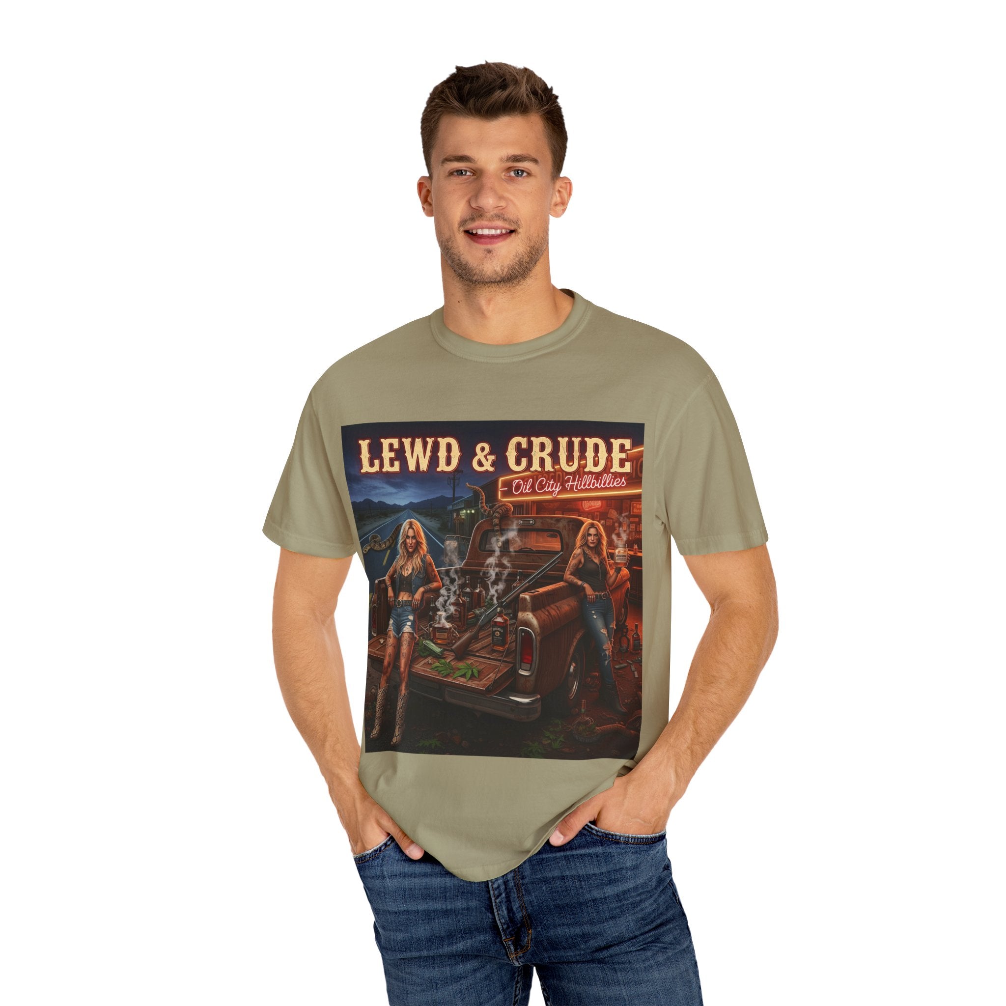 Vintage-Inspired Oil City Hillbillies Graphic Tee, Retro T-Shirt for Southern Outlaws, Perfect Gift for Birthdays, Parties, or Everyday Wear