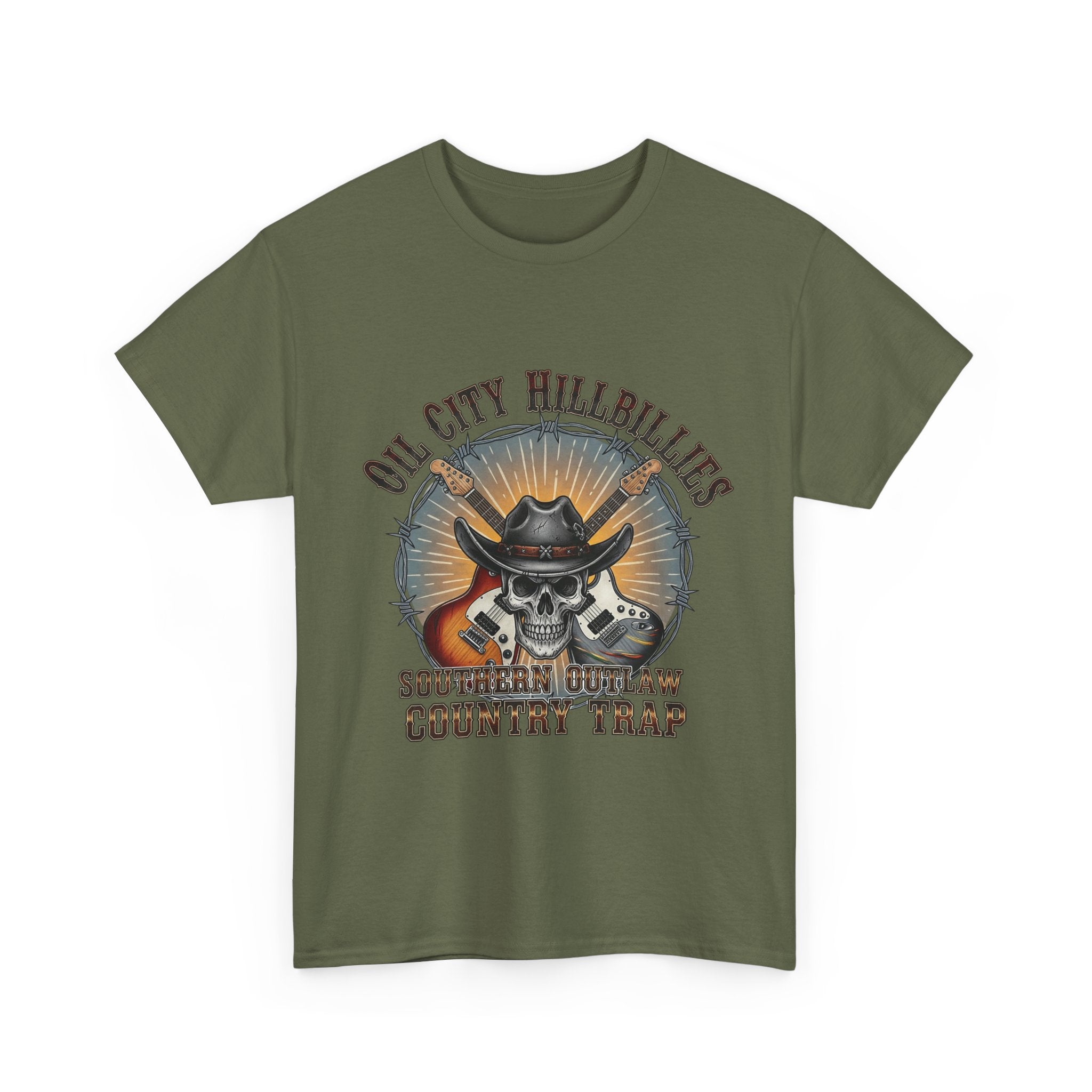 Southern Outlaw Graphic Tee | Unisex Heavy Cotton Tee for Country Music Lovers, Festival Wear, Casual Style, Gift for Him/Her