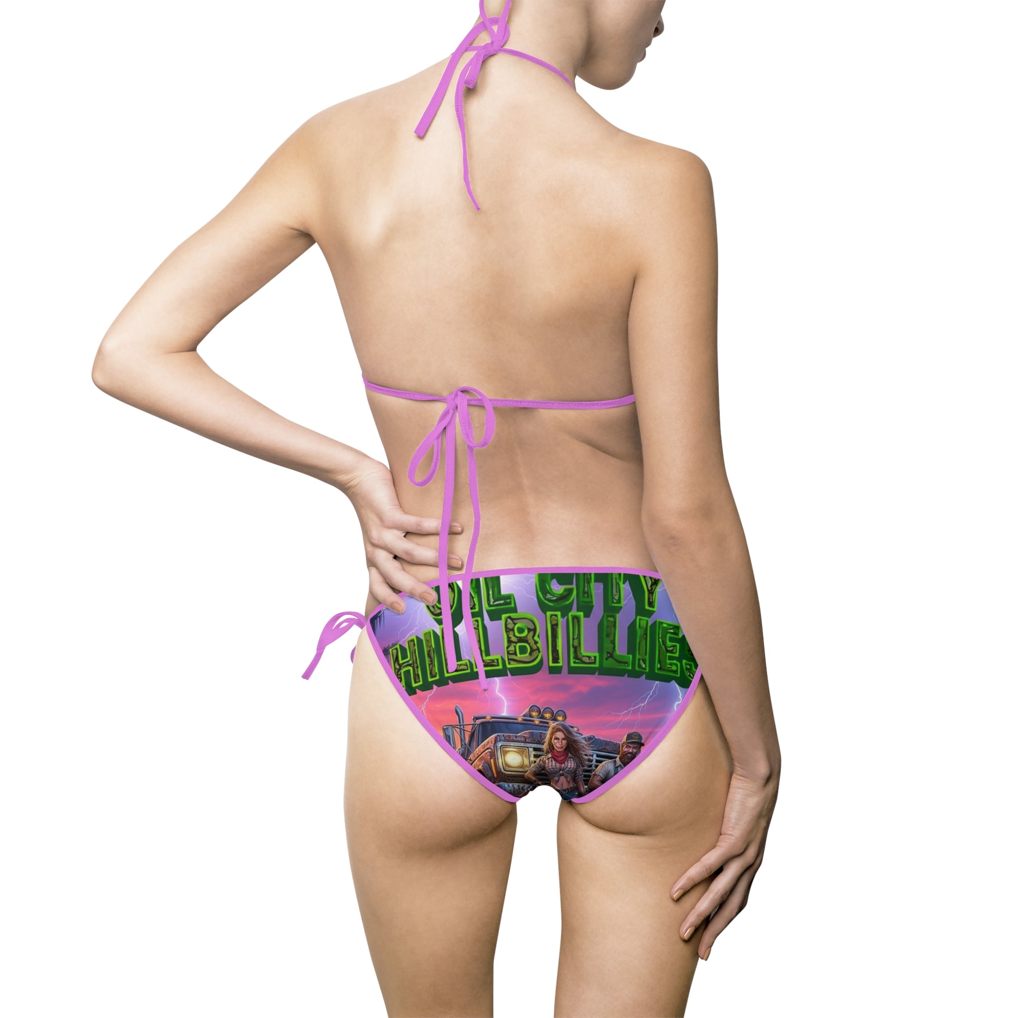 Vibrant Oil City Hillbillies, Women's Bikini Swimsuit, Colorful Swimwear for Beach, Pool Party, Summer Fun, Vacation, Swim Team
