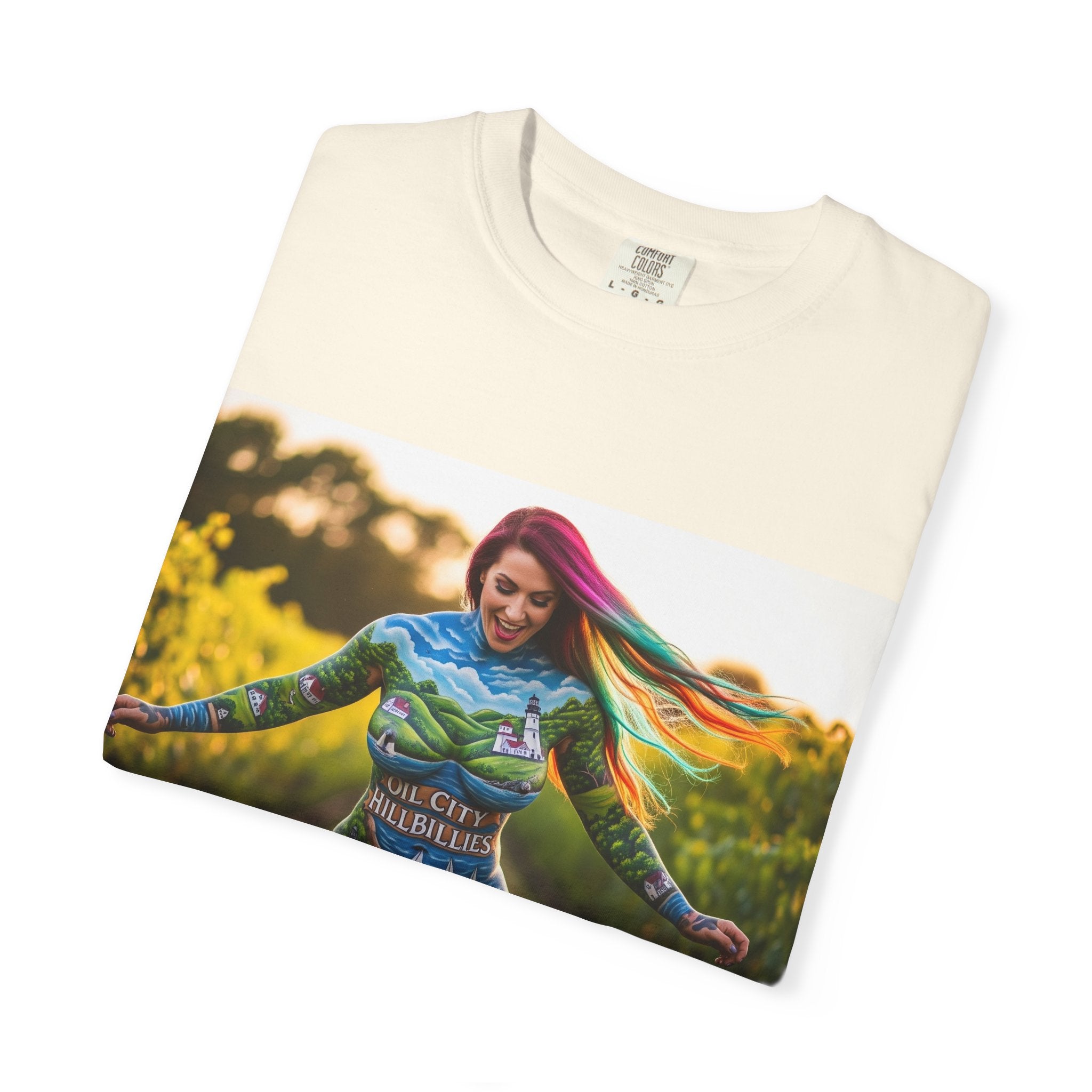 Vibrant Art T-Shirt, Colorful Graphic Tee, Eco-Friendly Cotton Shirt, Unique Gift for Art Lovers, Festival Wear, Casual Everyday Top