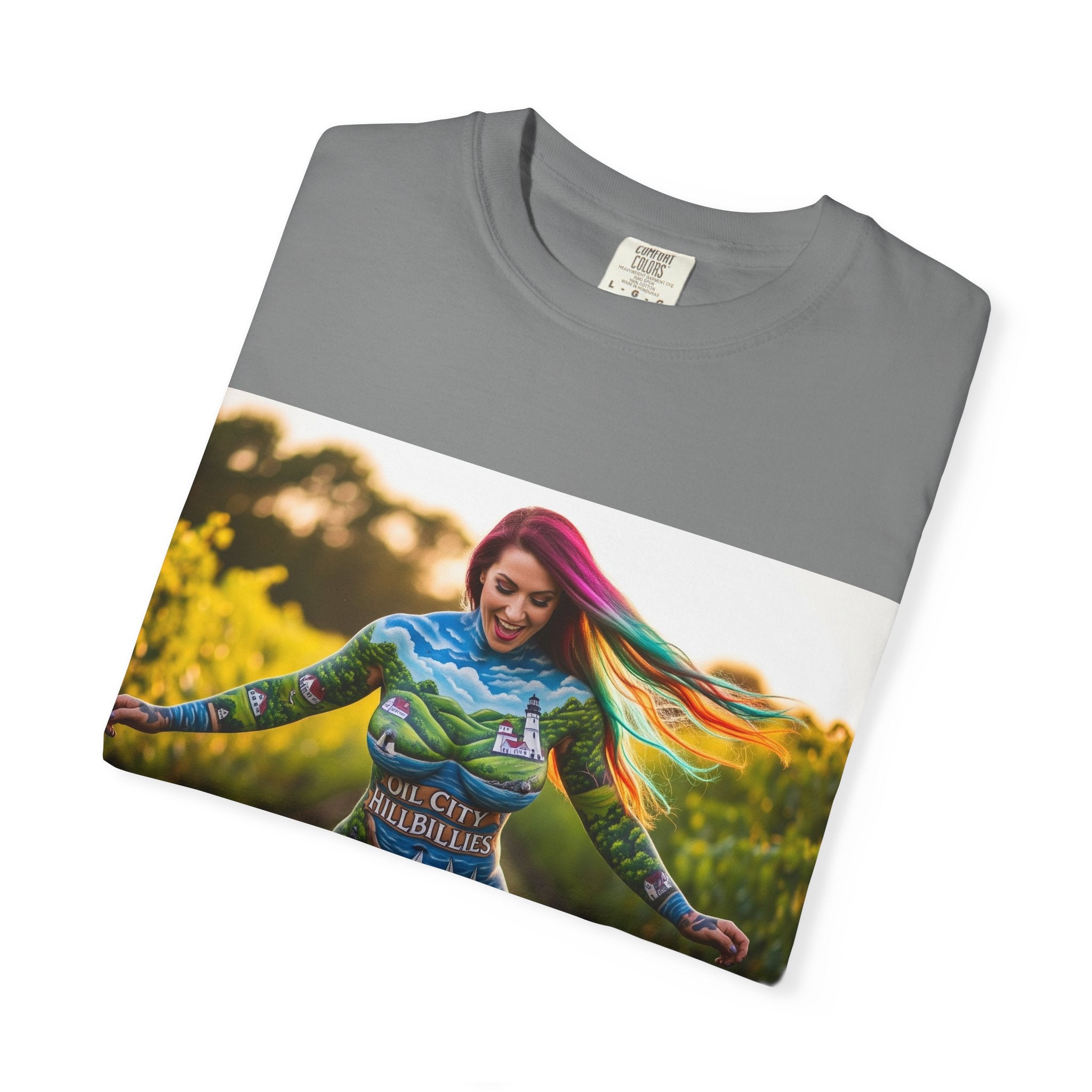 Vibrant Art T-Shirt, Colorful Graphic Tee, Eco-Friendly Cotton Shirt, Unique Gift for Art Lovers, Festival Wear, Casual Everyday Top