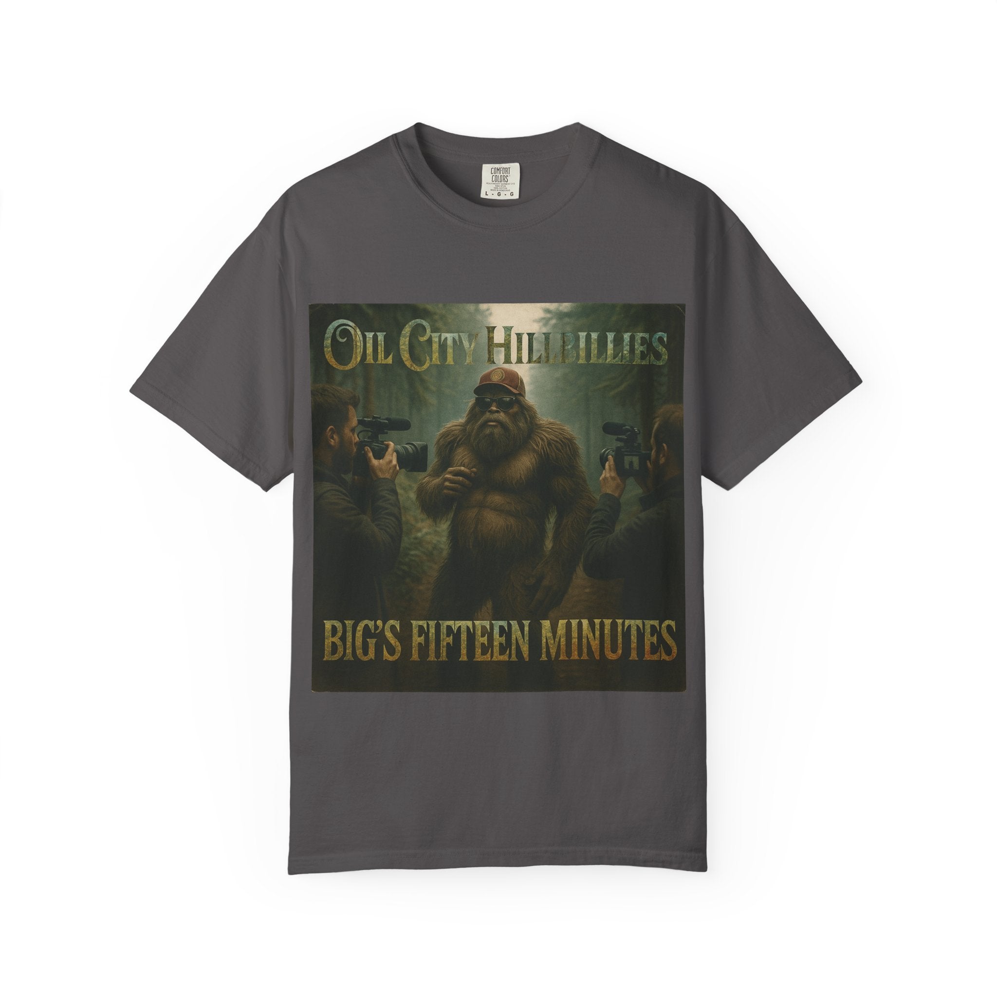 Oil City Hillbillies Unisex T-Shirt, Vintage Style Tee, Bigfoot Humor, Casual Wear, Gift for Nature Lovers, Fun Weekend Shirt