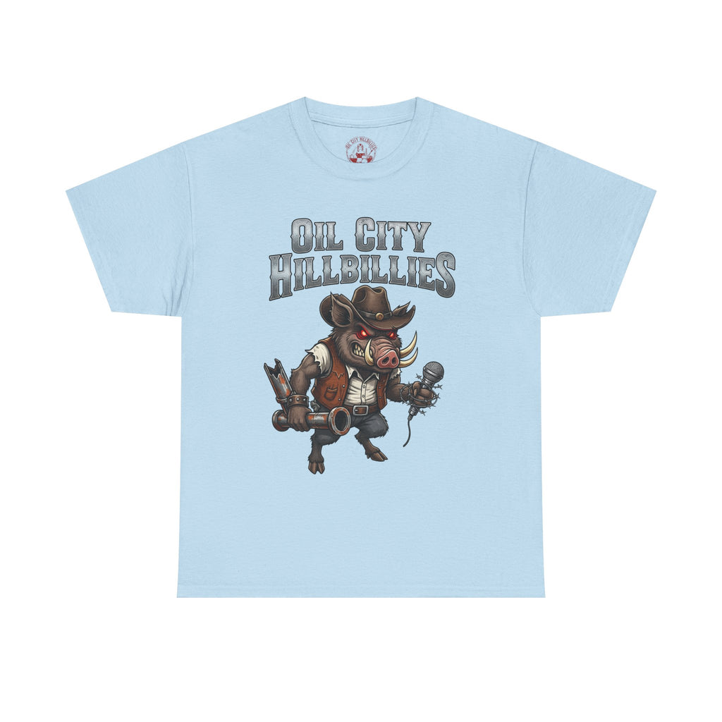 Oil City Hillbillies Unisex Tee - Country Humor Shirt, Vintage Graphic Tee, Perfect for Music Lovers, BBQ Events, Gifting, Everyday Wear