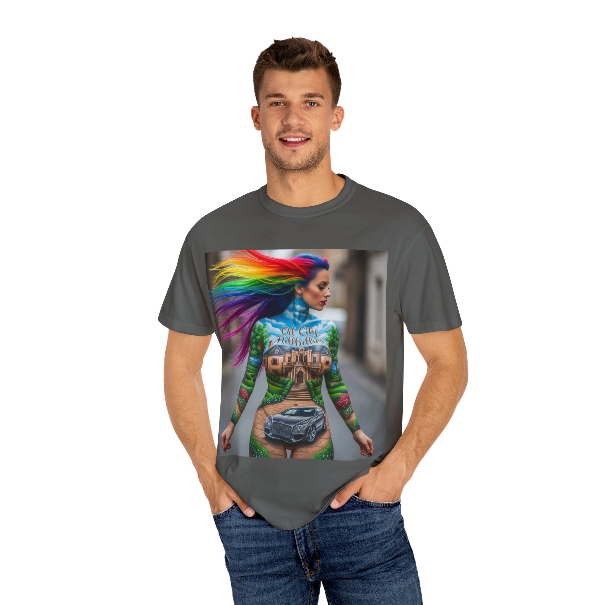 Vibrant Graphic T-Shirt for Creative Souls | Unisex Tee, Festival Wear, Casual Street Style, Gift for Art Lovers