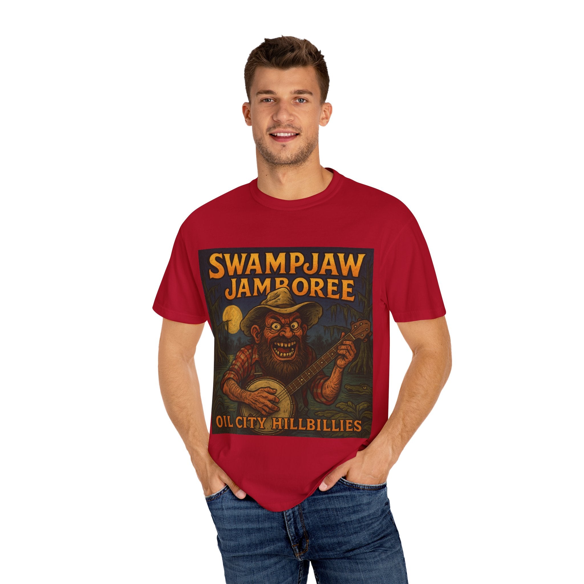 Swampjaw Jamboree Unisex T-Shirt, Vintage Music Tee, Casual Graphic Shirt, Fun Gift for Music Lovers, Festival Apparel