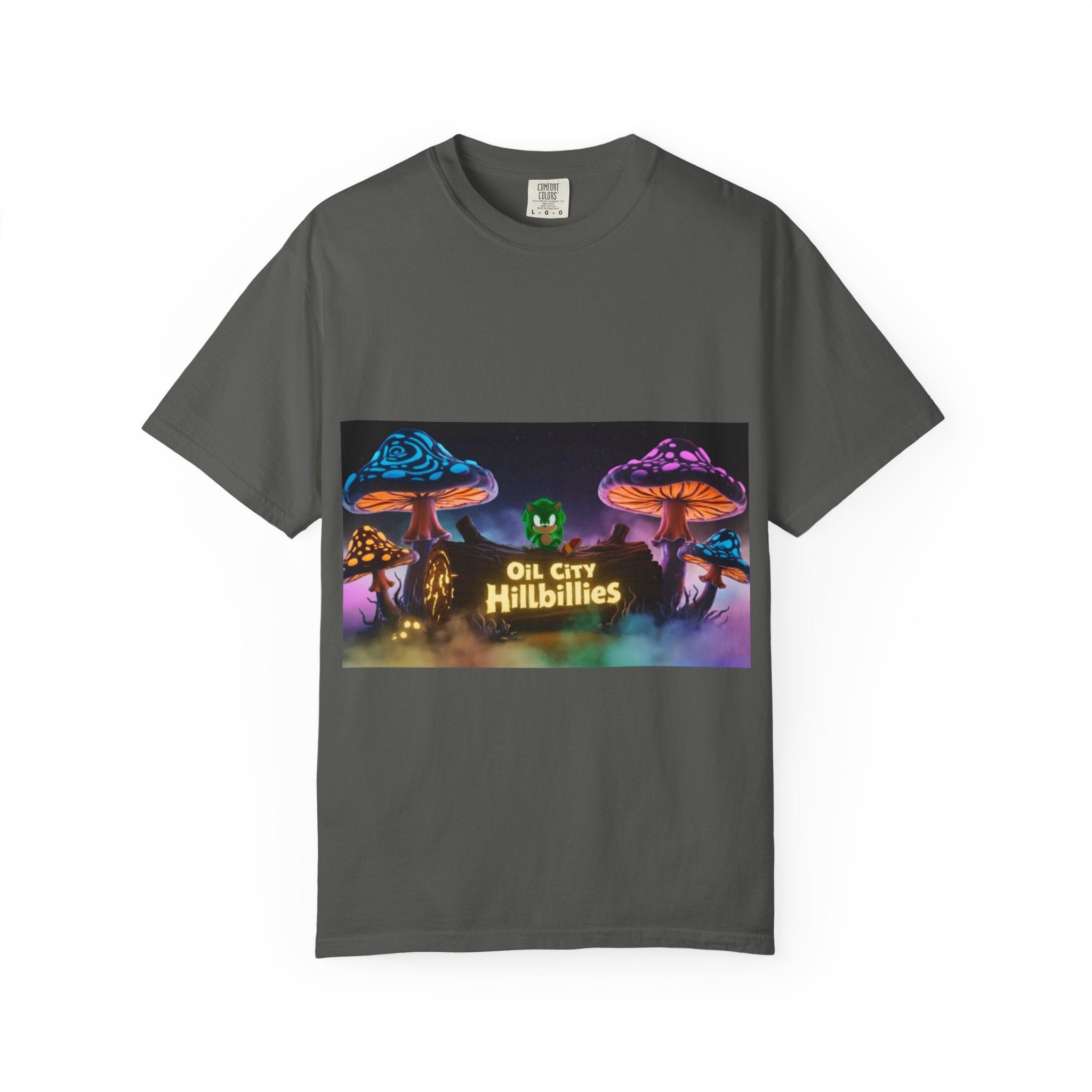 Chronic the Hemphog, Oil City Hillbillies T-Shirt | Unisex Garment-Dyed Tee for Art Lovers, Festival Goers, Quirky Gifts, Retro Style, Summer Essential