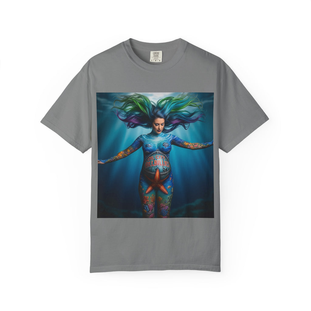 Garment-Dyed Oil City Hillbillies Tee Inspired by Southern Roots and Backwoods Culture, Bohemian T-shirt for Music Festivals, Artistic Outlaw Fashion Statement, Perfect Gift for Fans